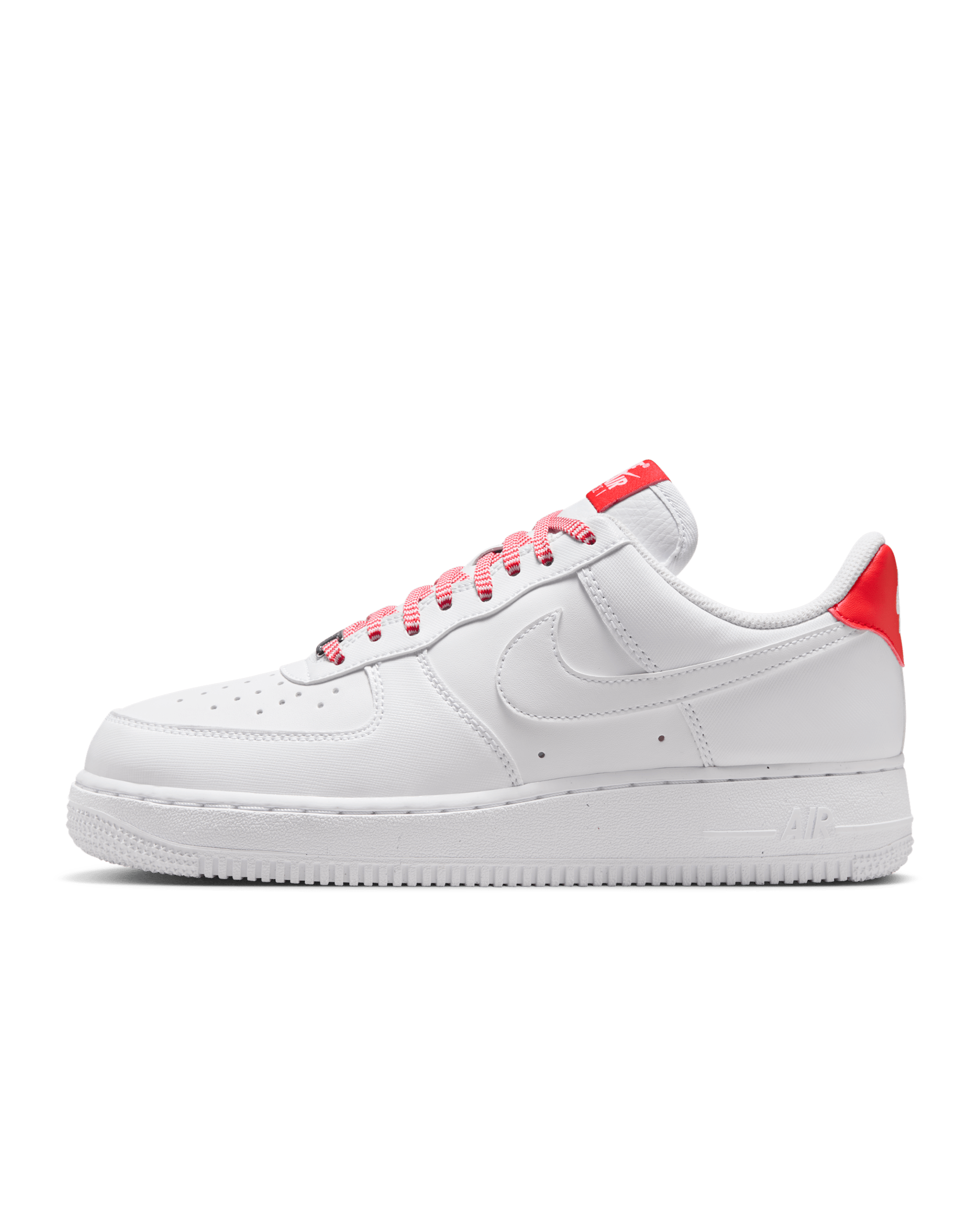 Nike Air Force 1 '07 Women's Shoes - White/Pink Foam/Metallic Silver/Light Crimson
