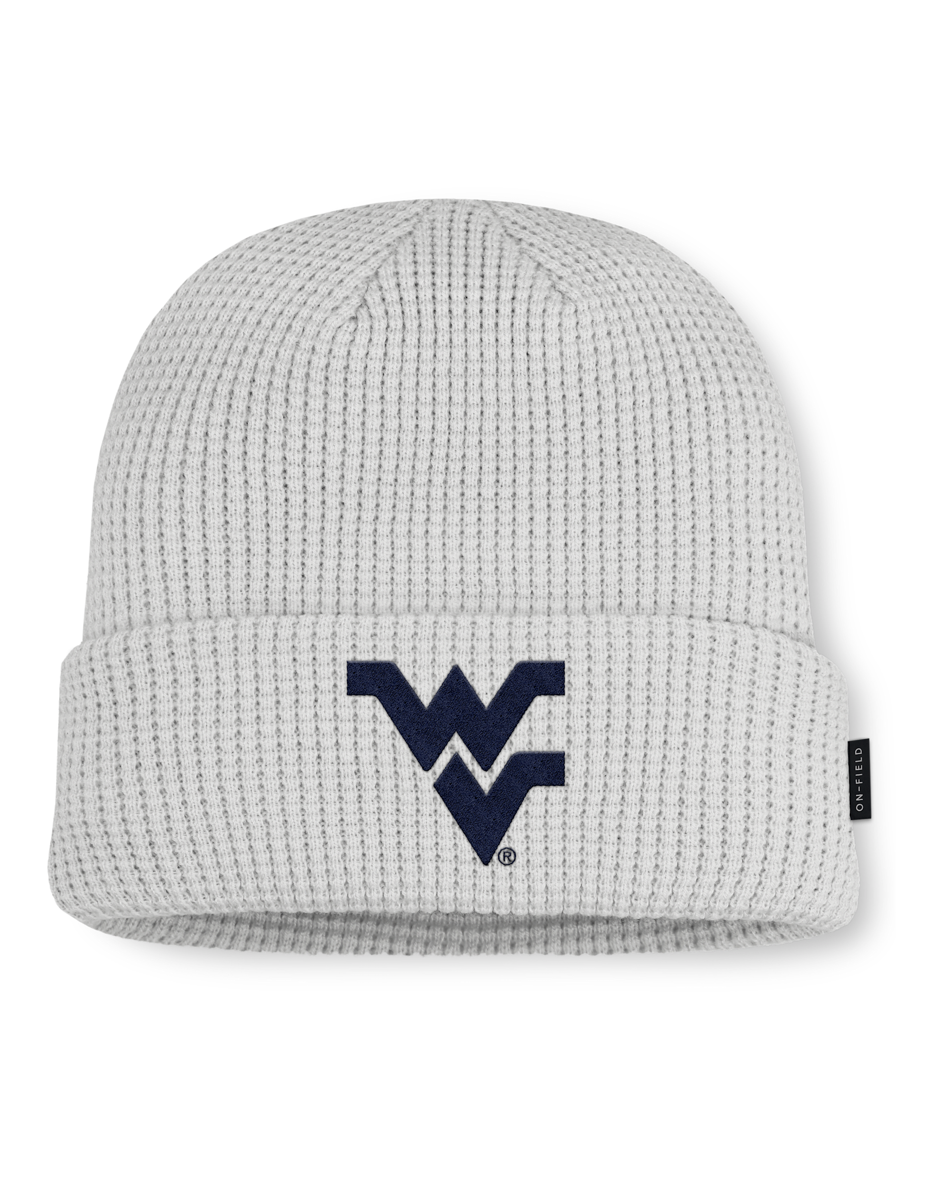 West Virginia Utility Off-Field Men's Nike College Cuffed Beanie - Grey