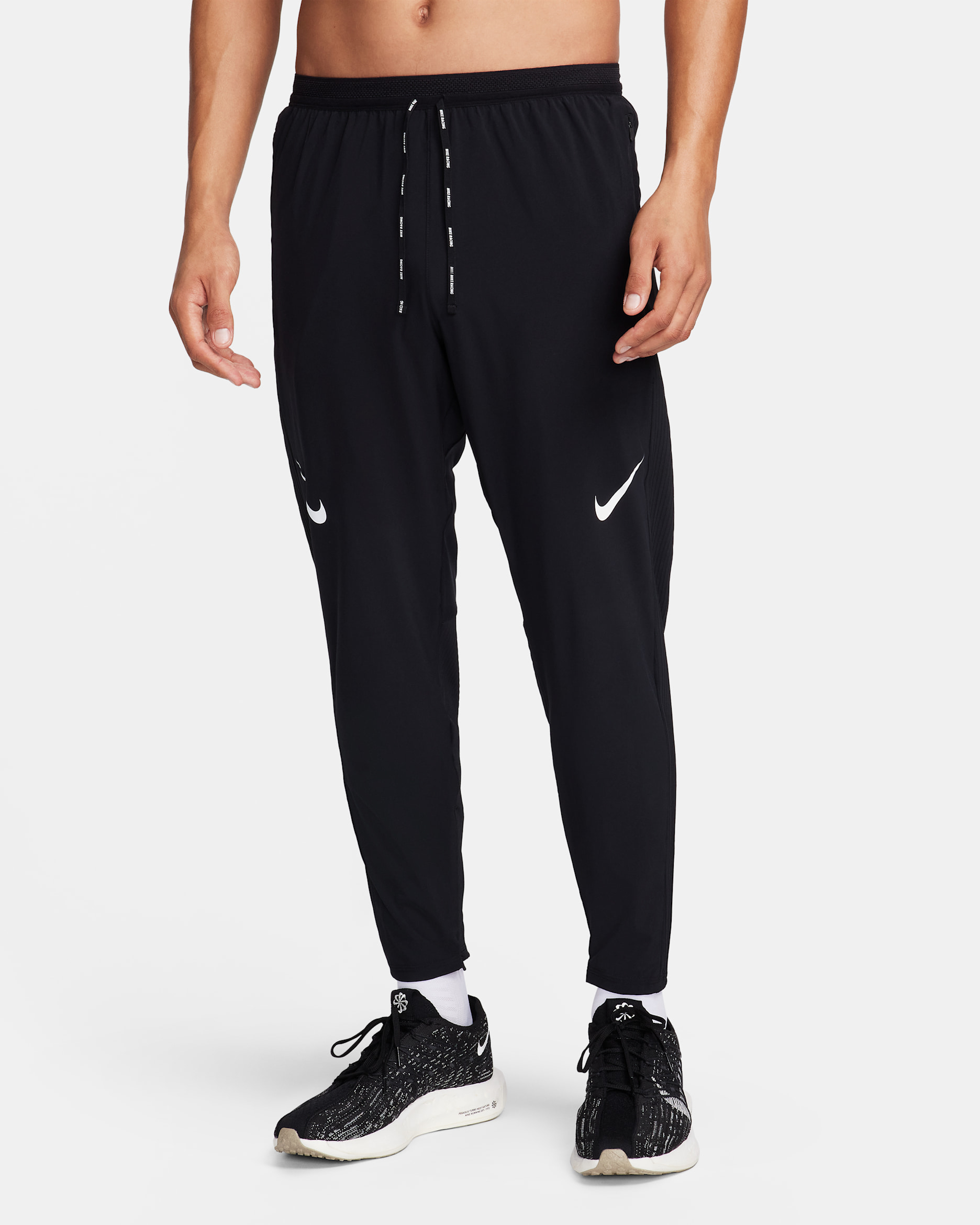 กางเกงวิ่งขายาวผู้ชาย Dri-FIT ADV Nike AeroSwift - ดำ/Summit White