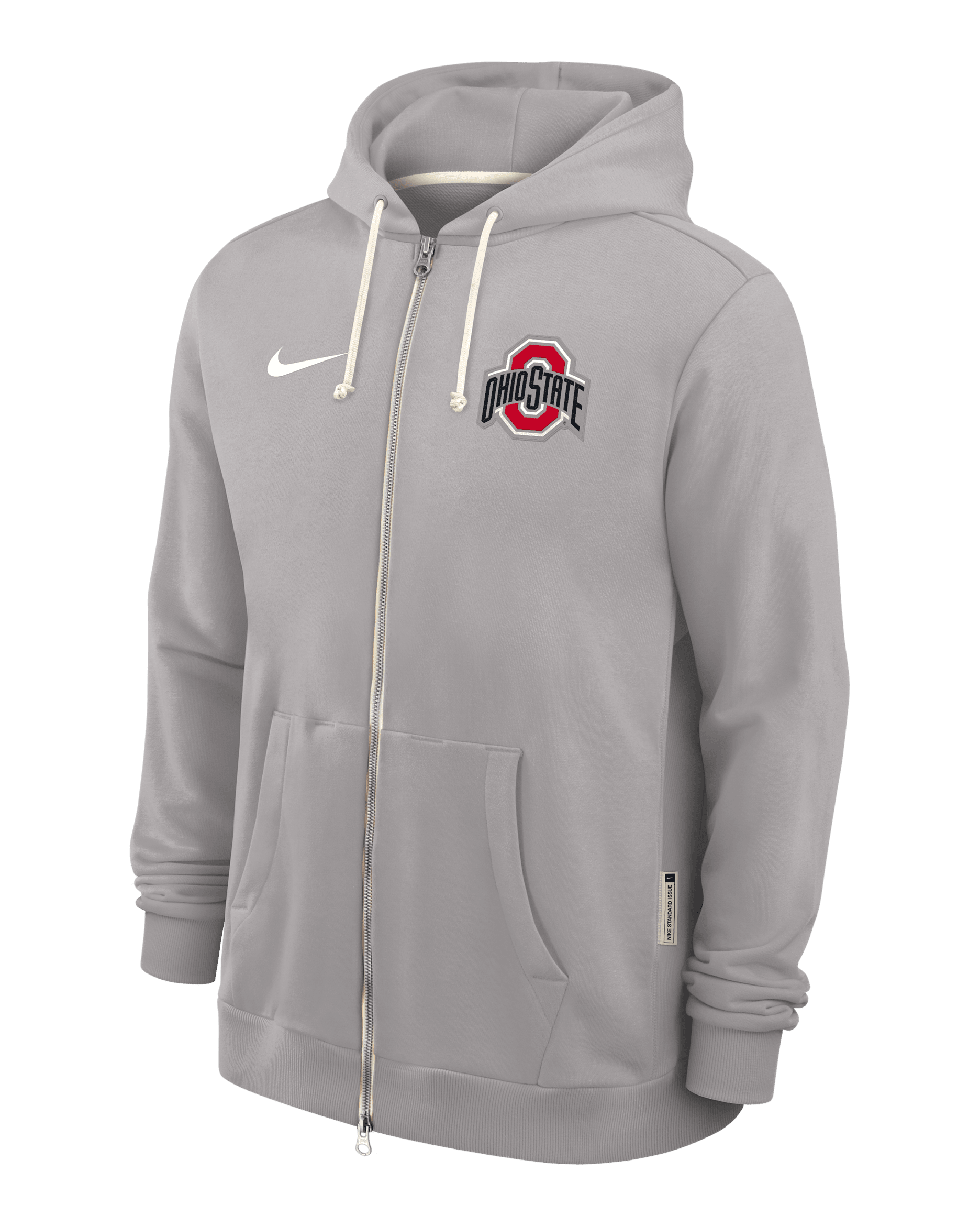 Ohio State Sideline Men's Nike Dri-FIT College Full-Zip Hoodie - Grey