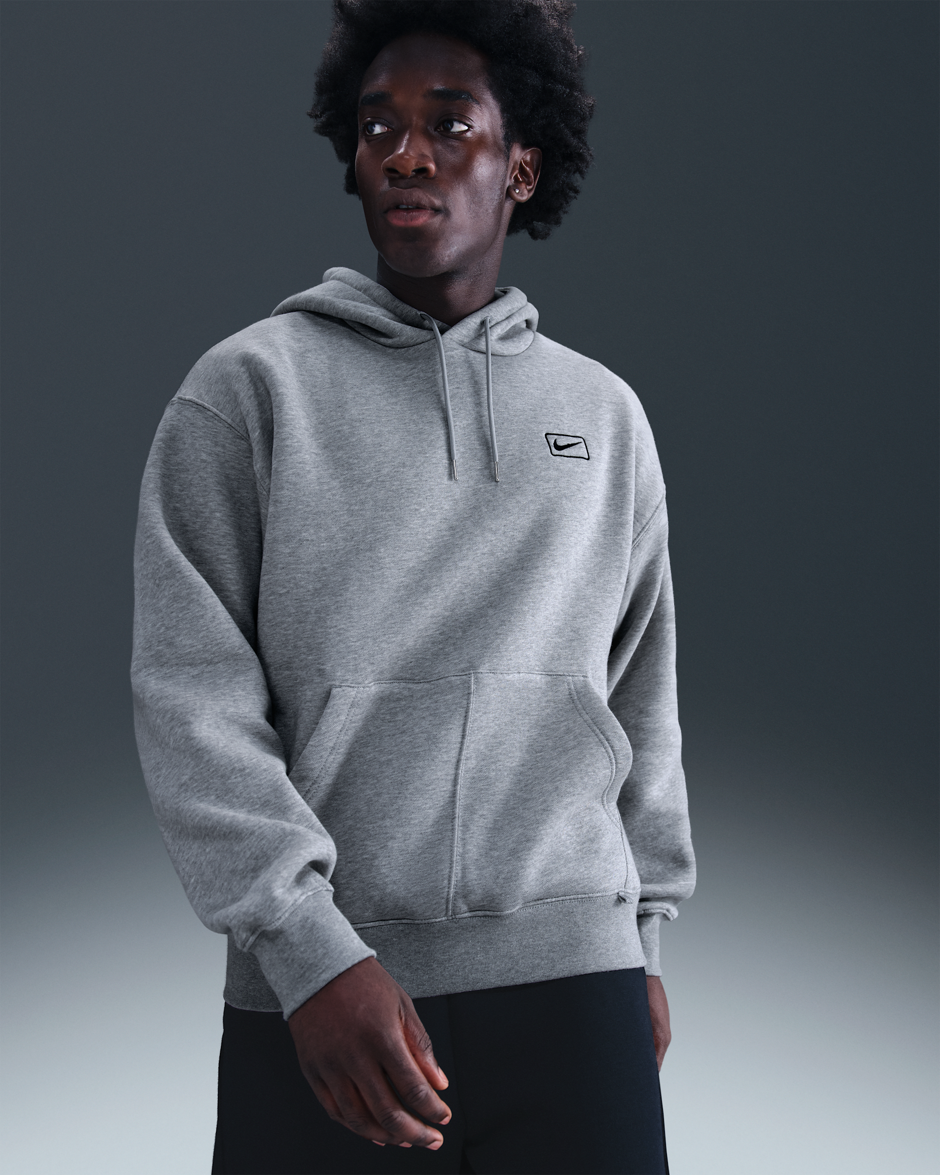 Nike Sportswear Pullover hettegenser for herre - Dark Grey Heather