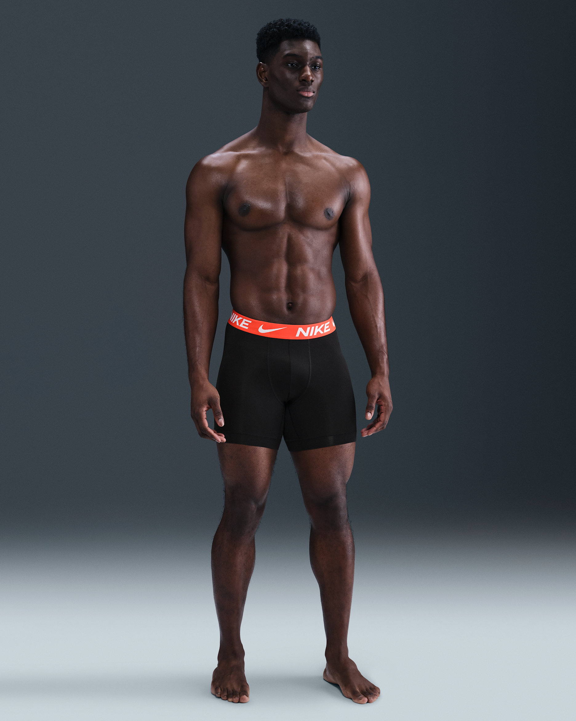 Nike Essential Micro Men's Dri-FIT Boxer Briefs (3-Pack) - Orange