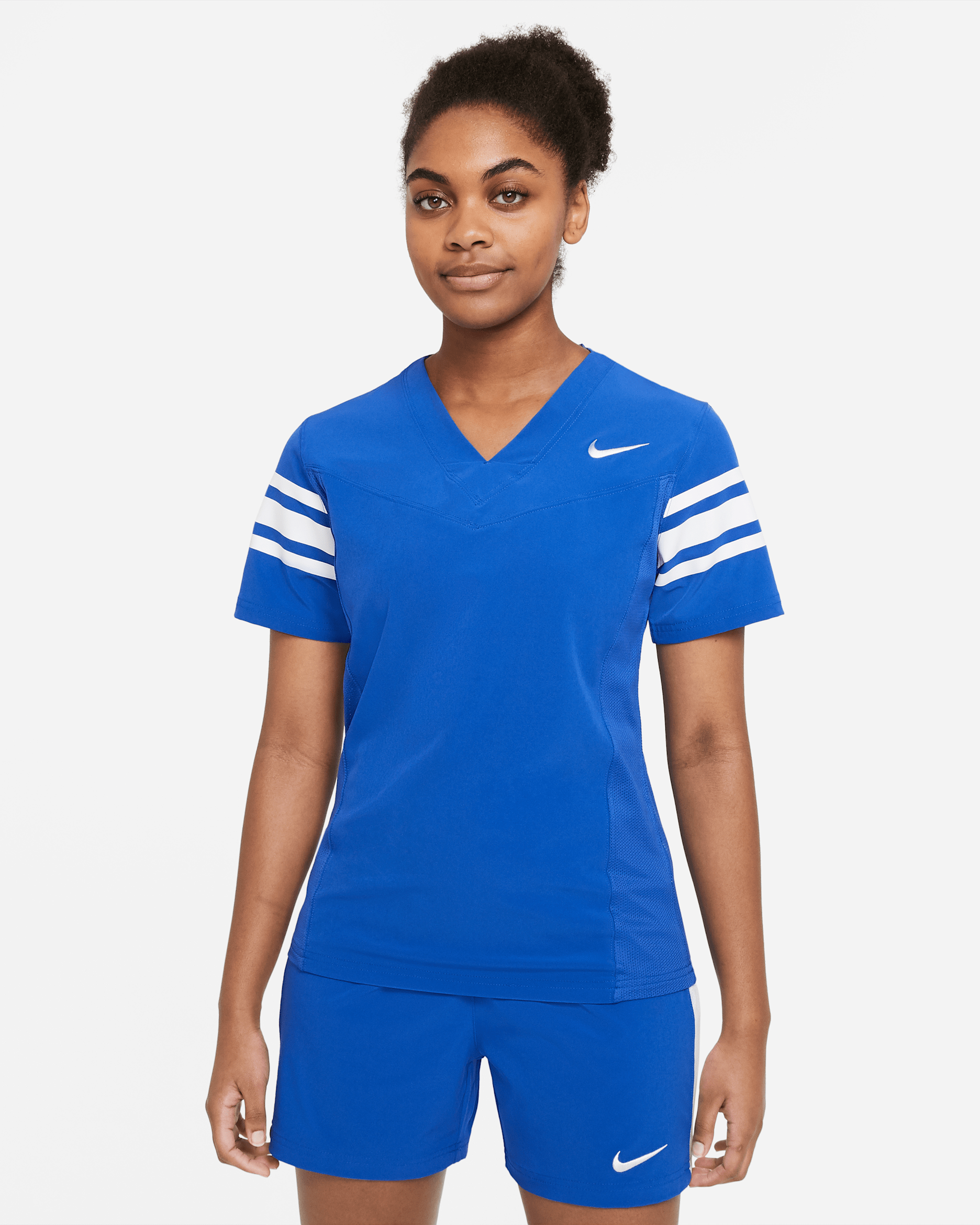Camiseta de fútbol con bandera para mujer Nike Vapor (Stock) - Royal team/Blanco team/Blanco team