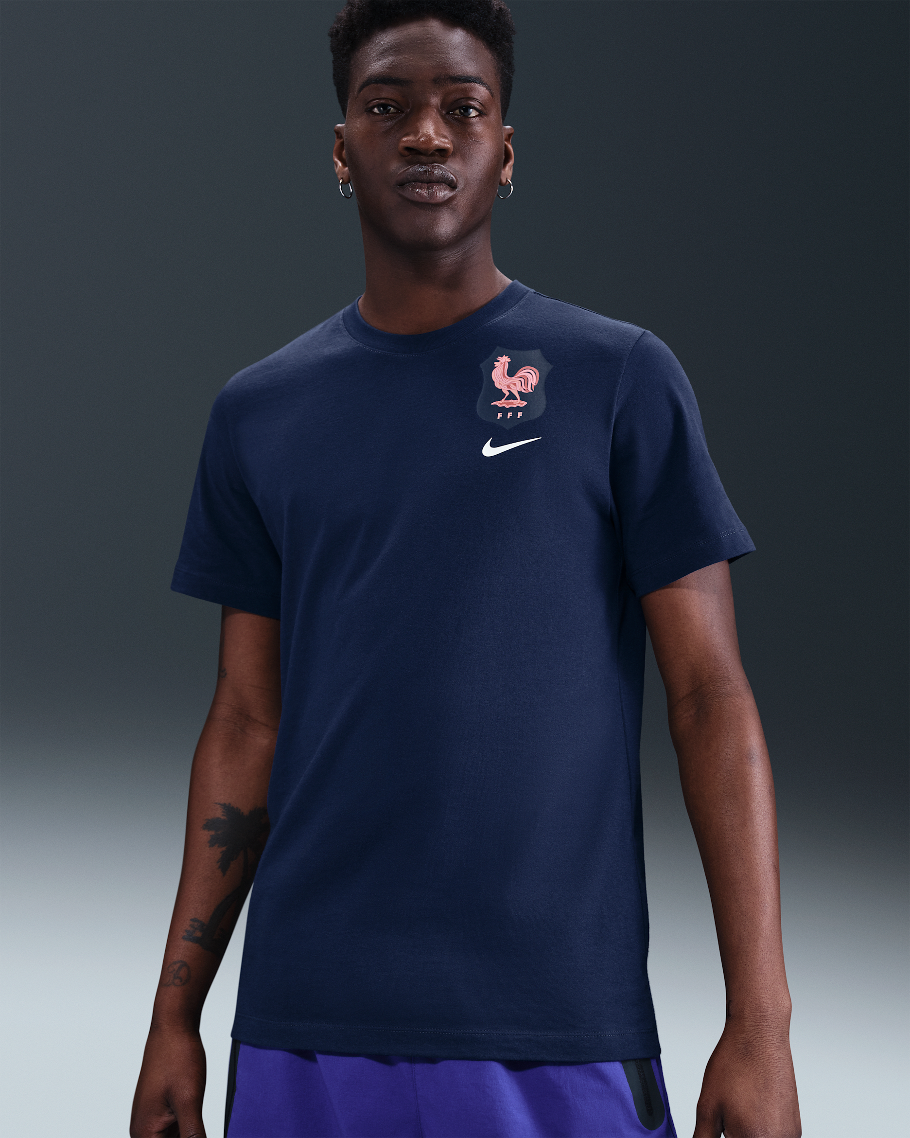 FFF Men's Nike Football T-Shirt - Blue Void