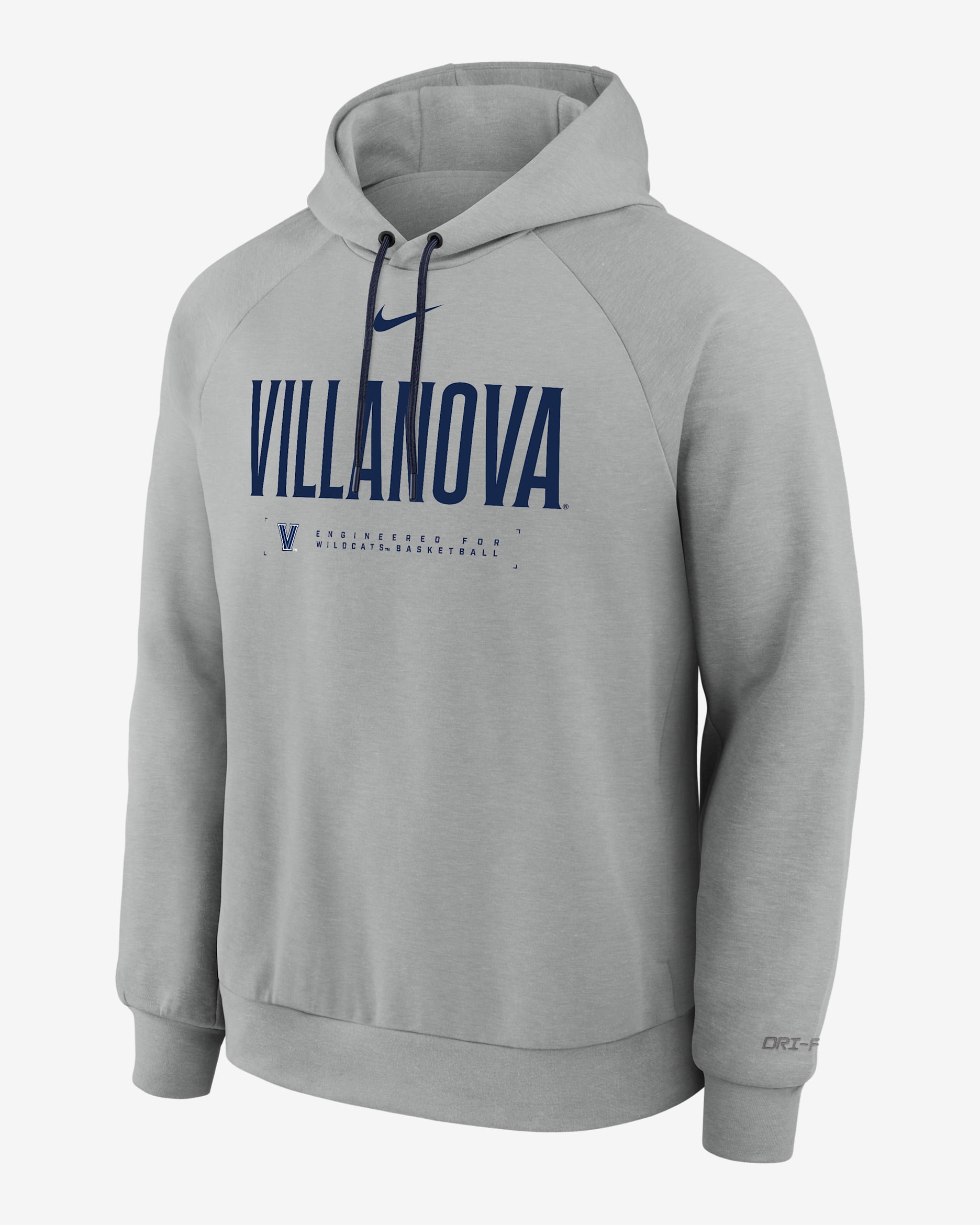 Villanova Wildcats Nike NCAA Men's Basketball Coaches' Pullover Hoodie - Dark Grey Heather/College Navy