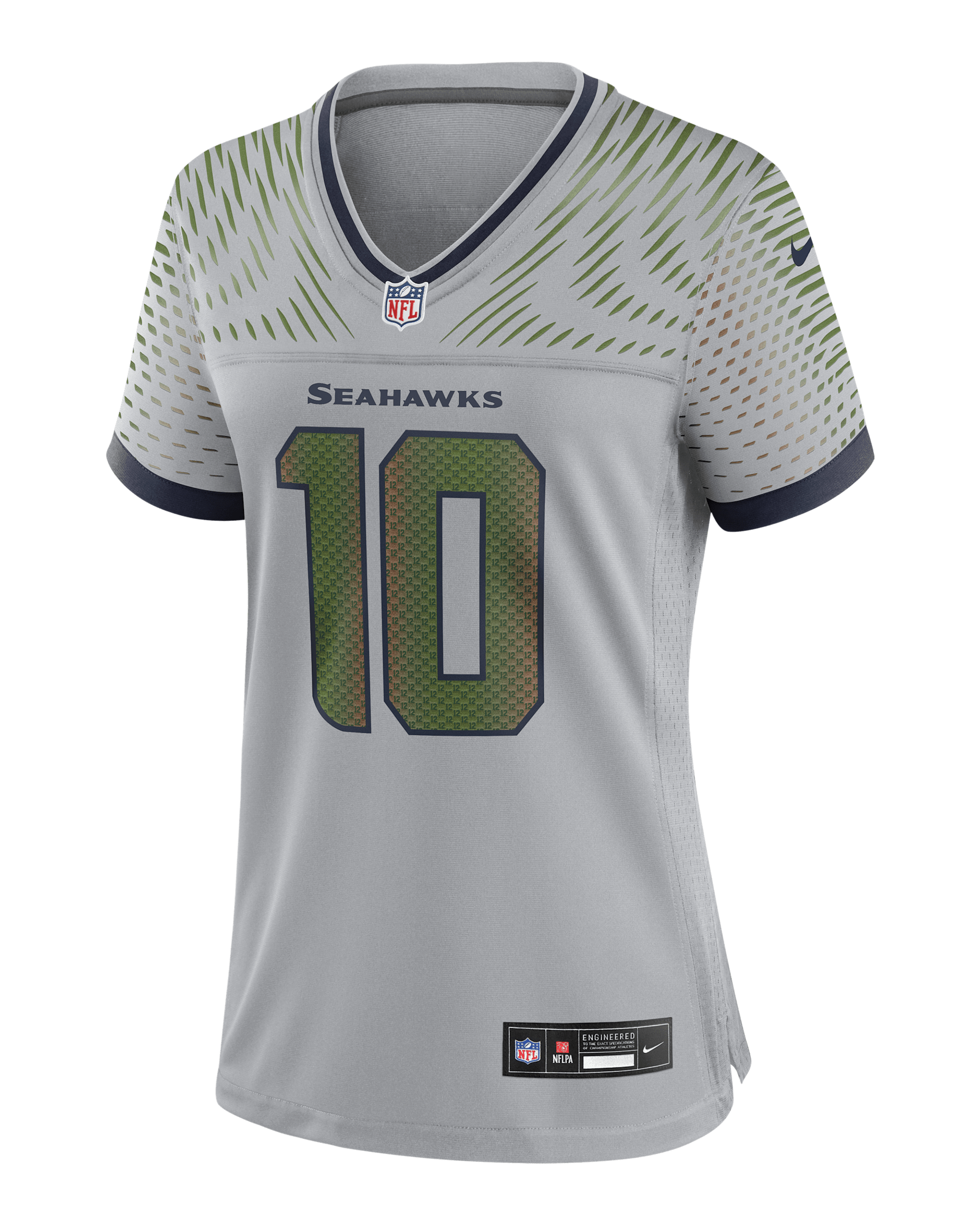 Jersey Nike de la NFL Game para mujer Cooper Kupp Seattle Seahawks Rivalries Collection - Gris