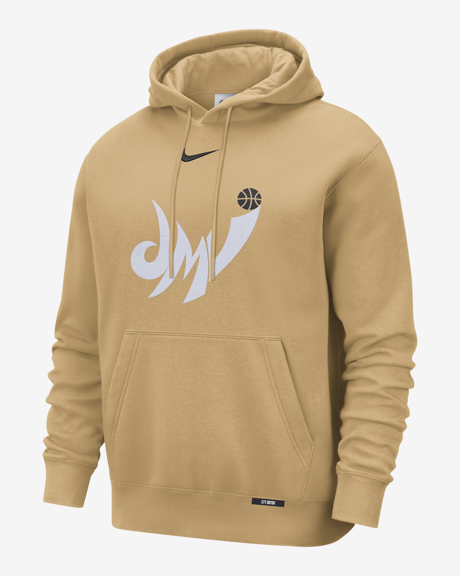 Washington Wizards City Edition Men's Nike Club Hoodie - Club Gold