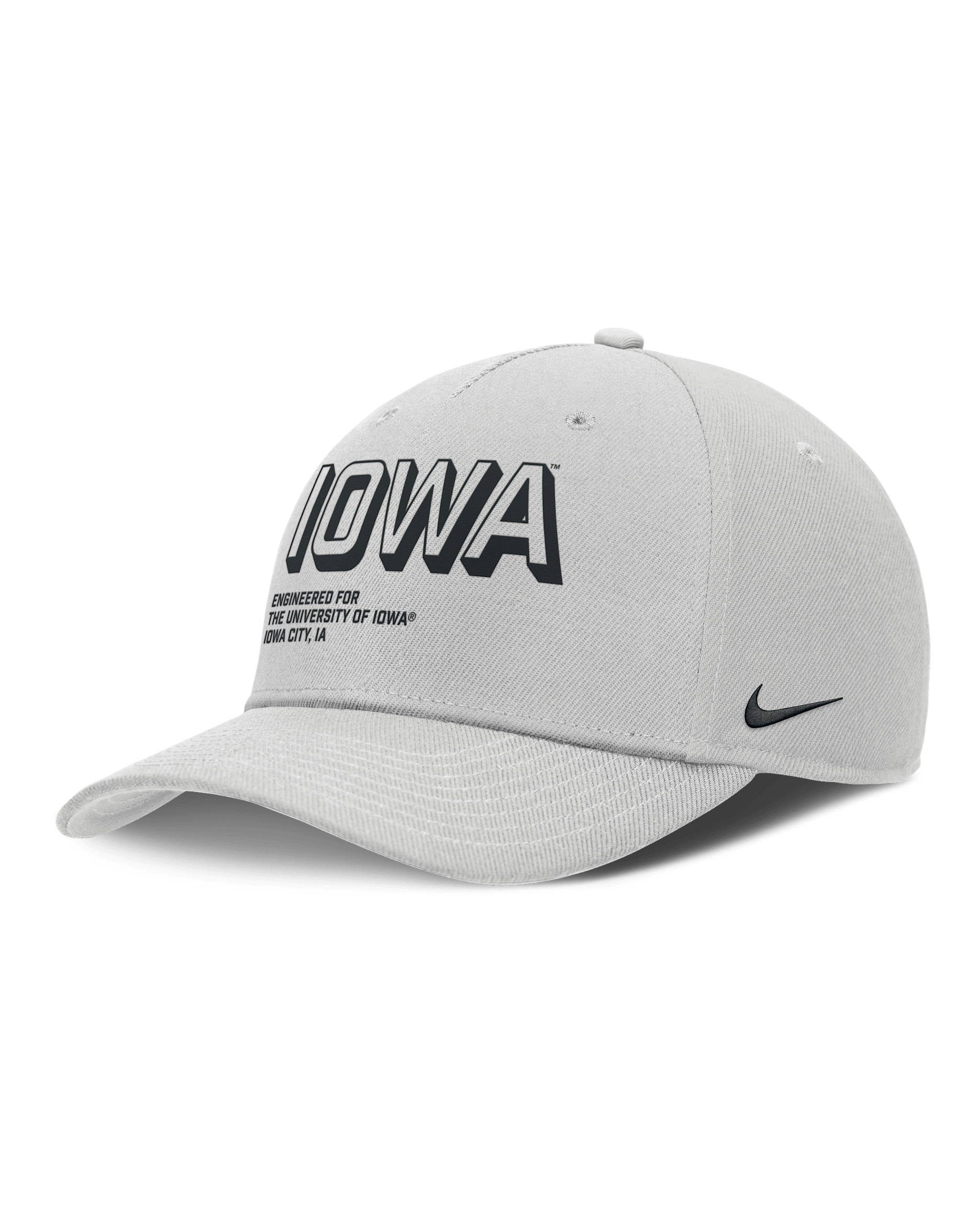Iowa On-Field Primetime Rise Men's Nike College Adjustable Hat - Grey