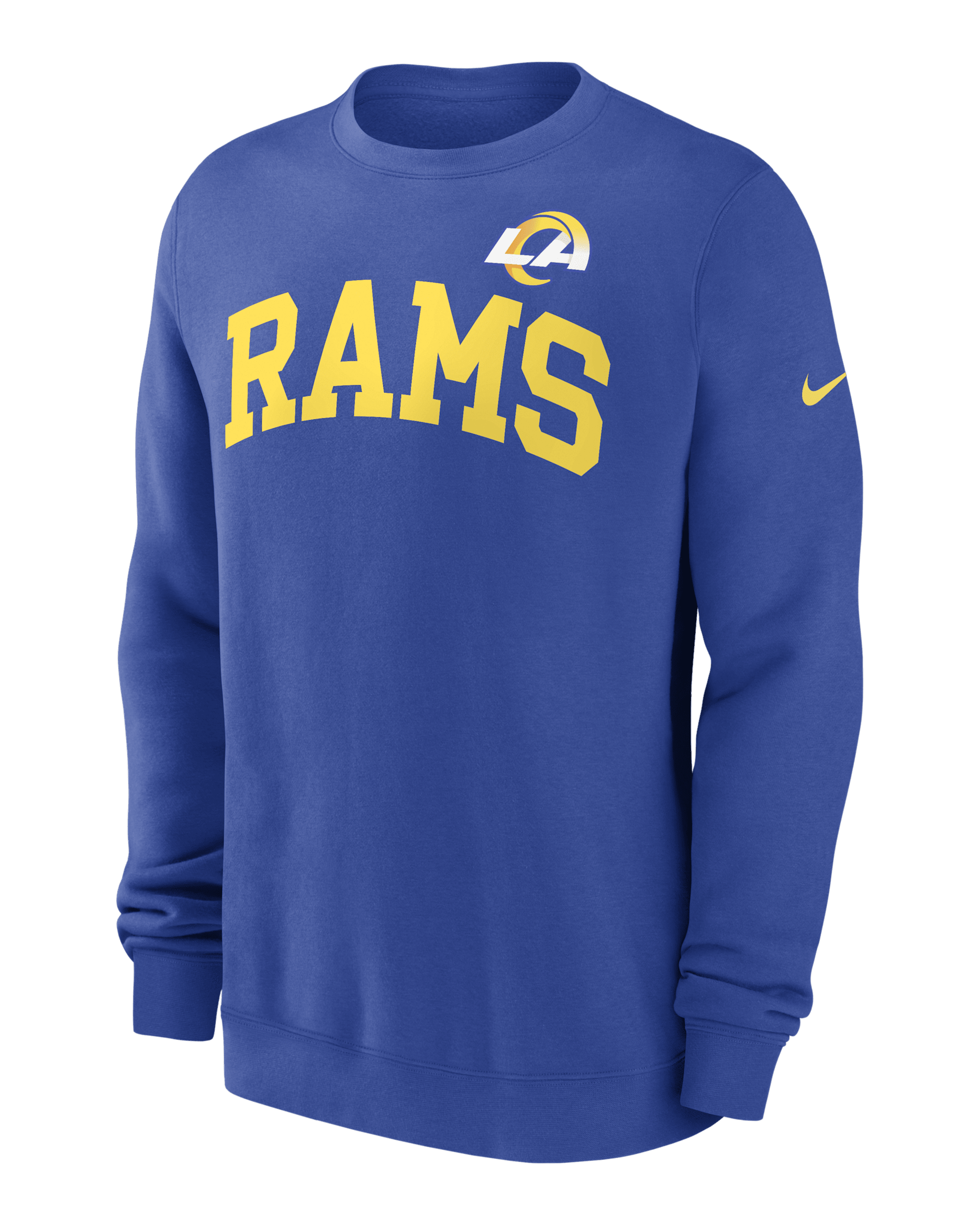 Los Angeles Rams Club Men's Nike NFL Pullover Crew - Royal
