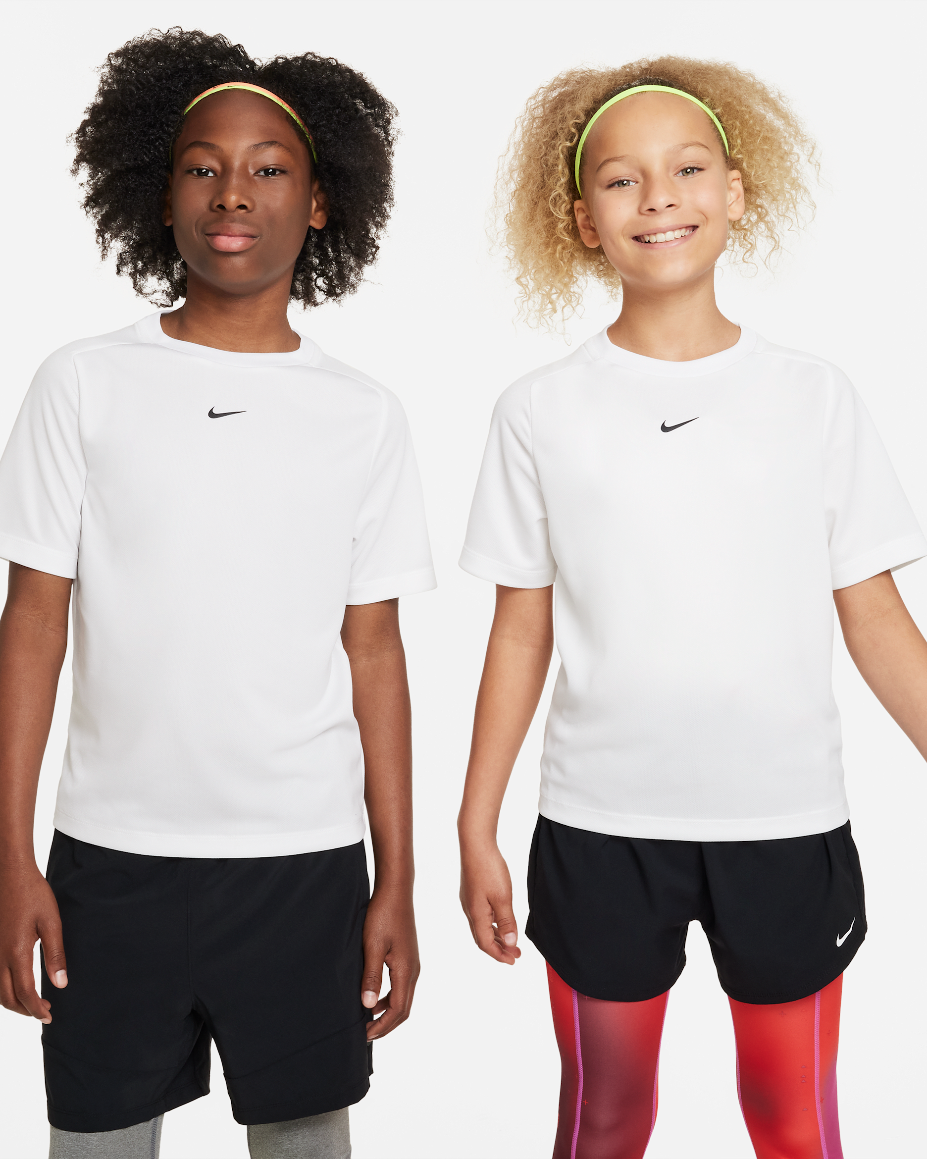 Nike Multi Older Kids' (Boys') Dri-FIT Training Top - White/Black