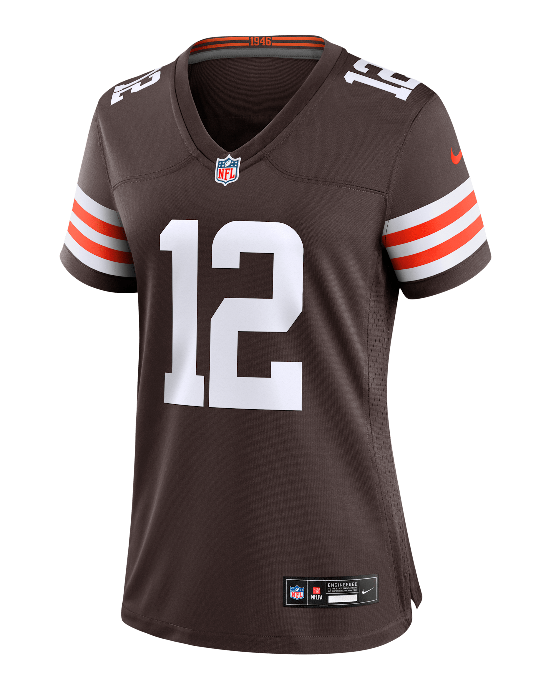 Shedeur Sanders Cleveland Browns 2025 NFL Draft Women’s Nike NFL Game Jersey - Brown