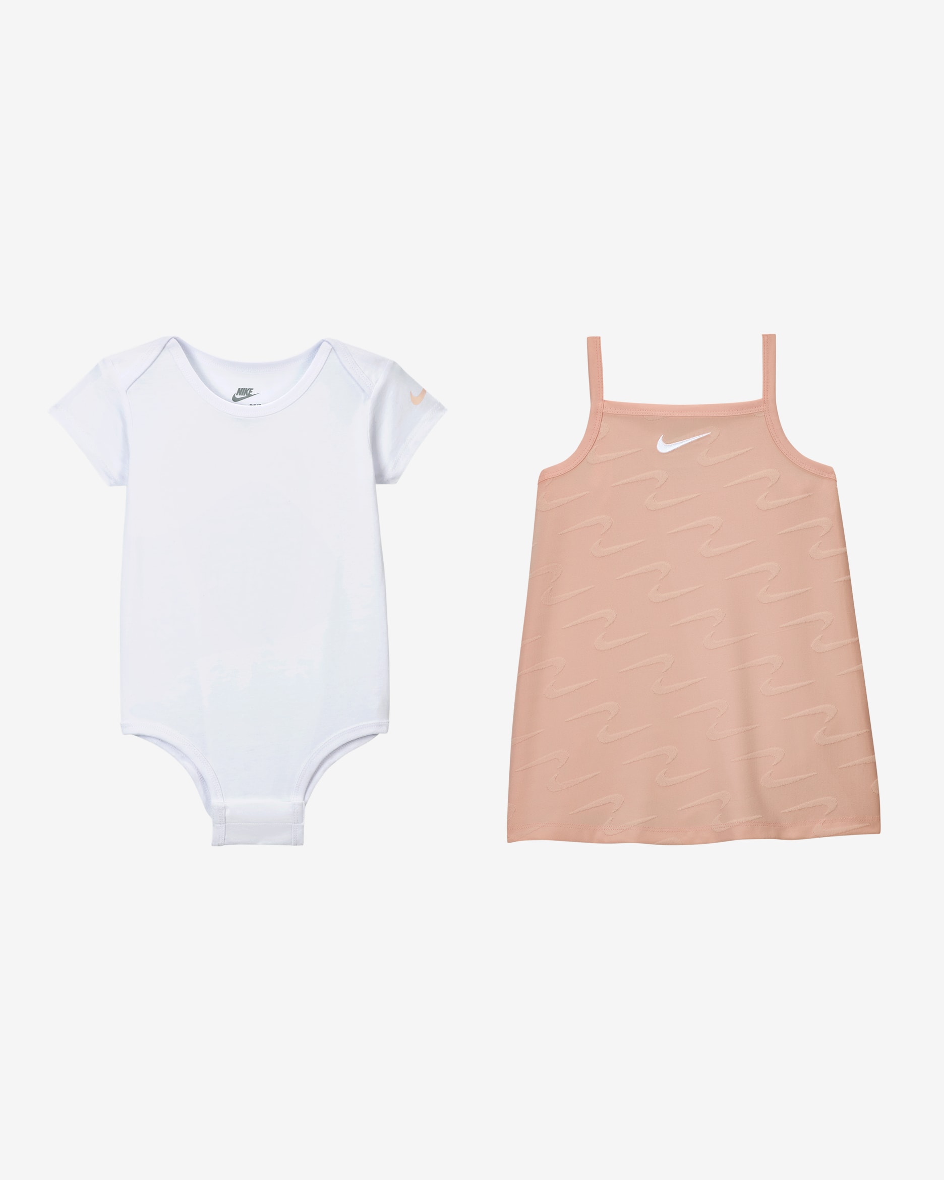 Conjunto de 2 piezas para bebé Nike Swoosh Motion - Rosa eco