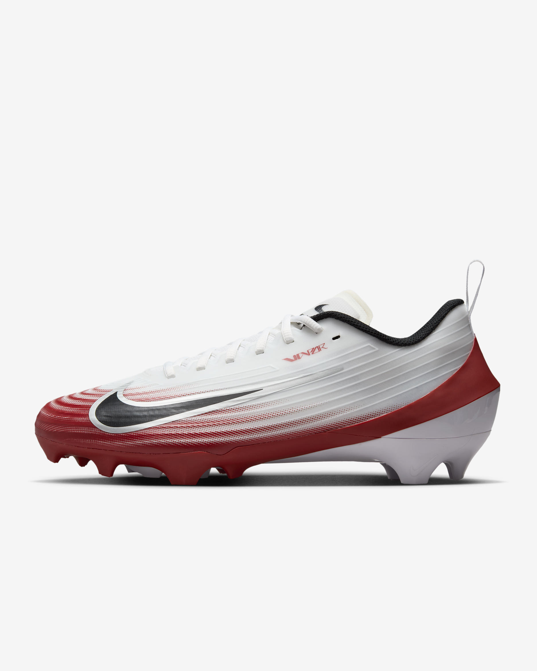 Nike Vapor Speed 3 Football Cleats - White/Team Crimson/Metallic Silver/Black