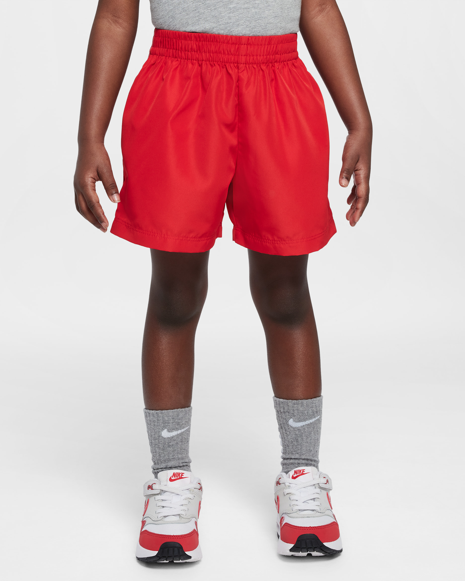 Shorts Dri-FIT Icon de tejido Woven infantil Nike - Rojo universitario
