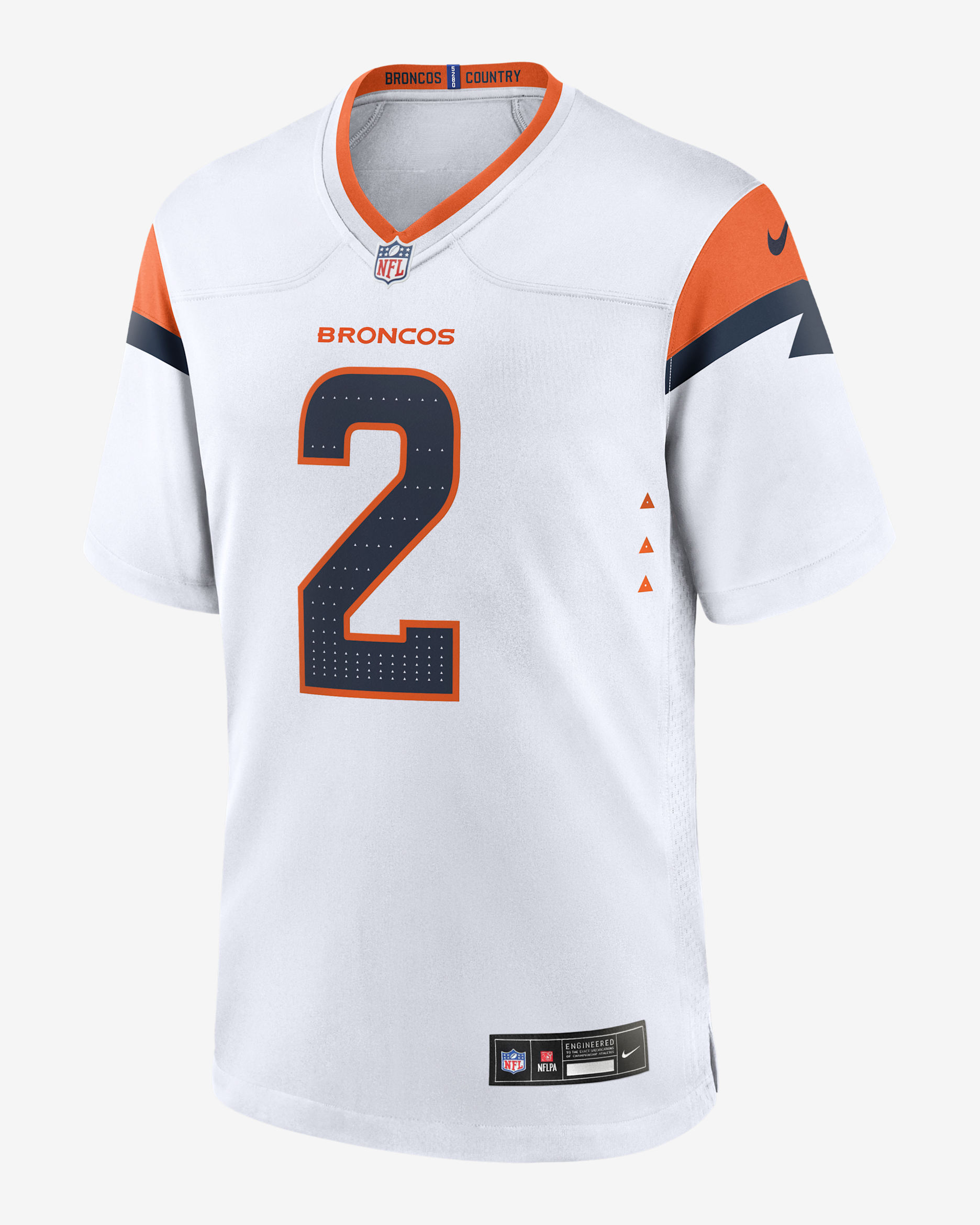 Jersey de fútbol americano Nike de la NFL Game para hombre Patrick Surtain II Denver Broncos - Blanco
