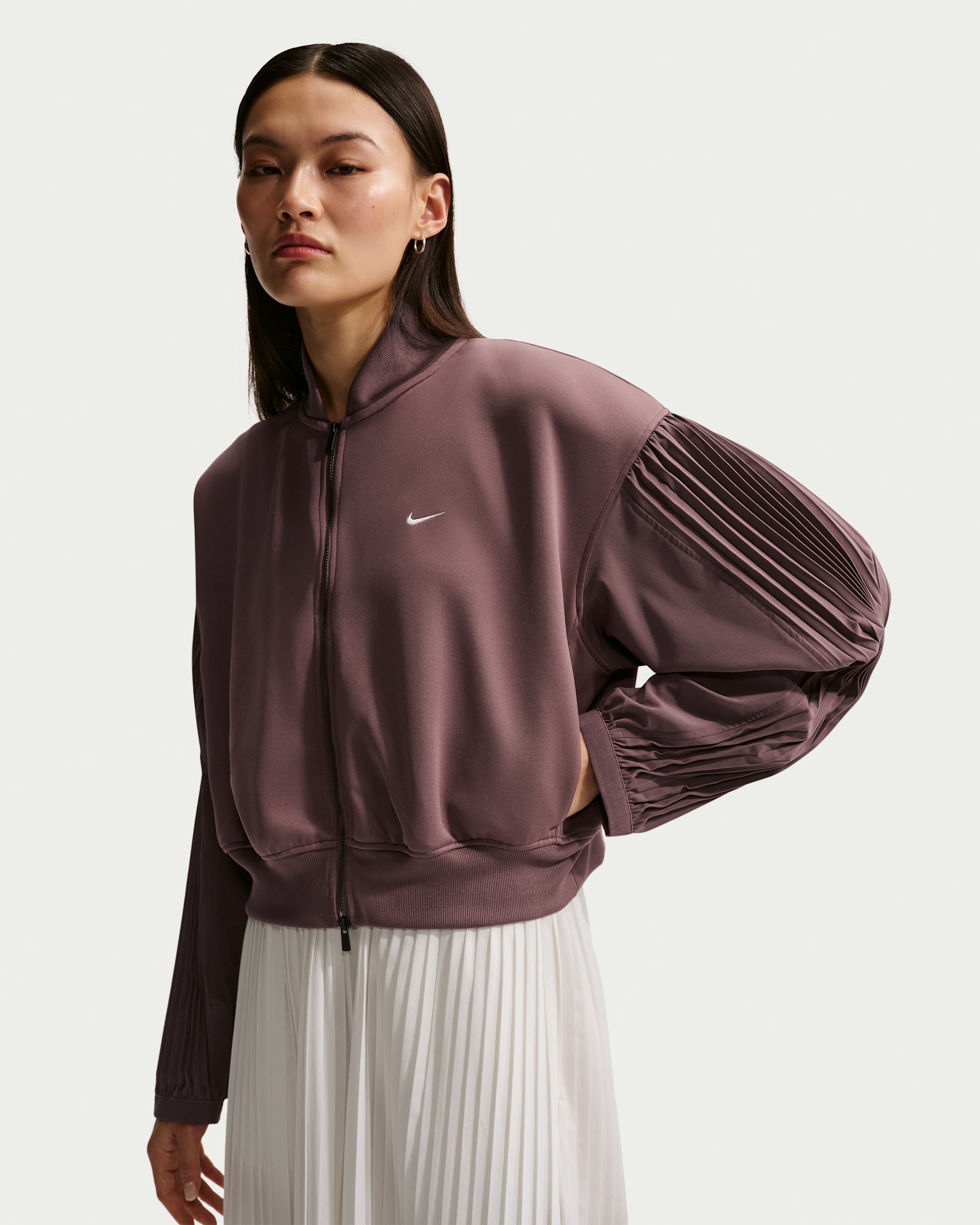 Nike Sportswear Women's Pleated Sleeve Jacket - Tattoo/Sail