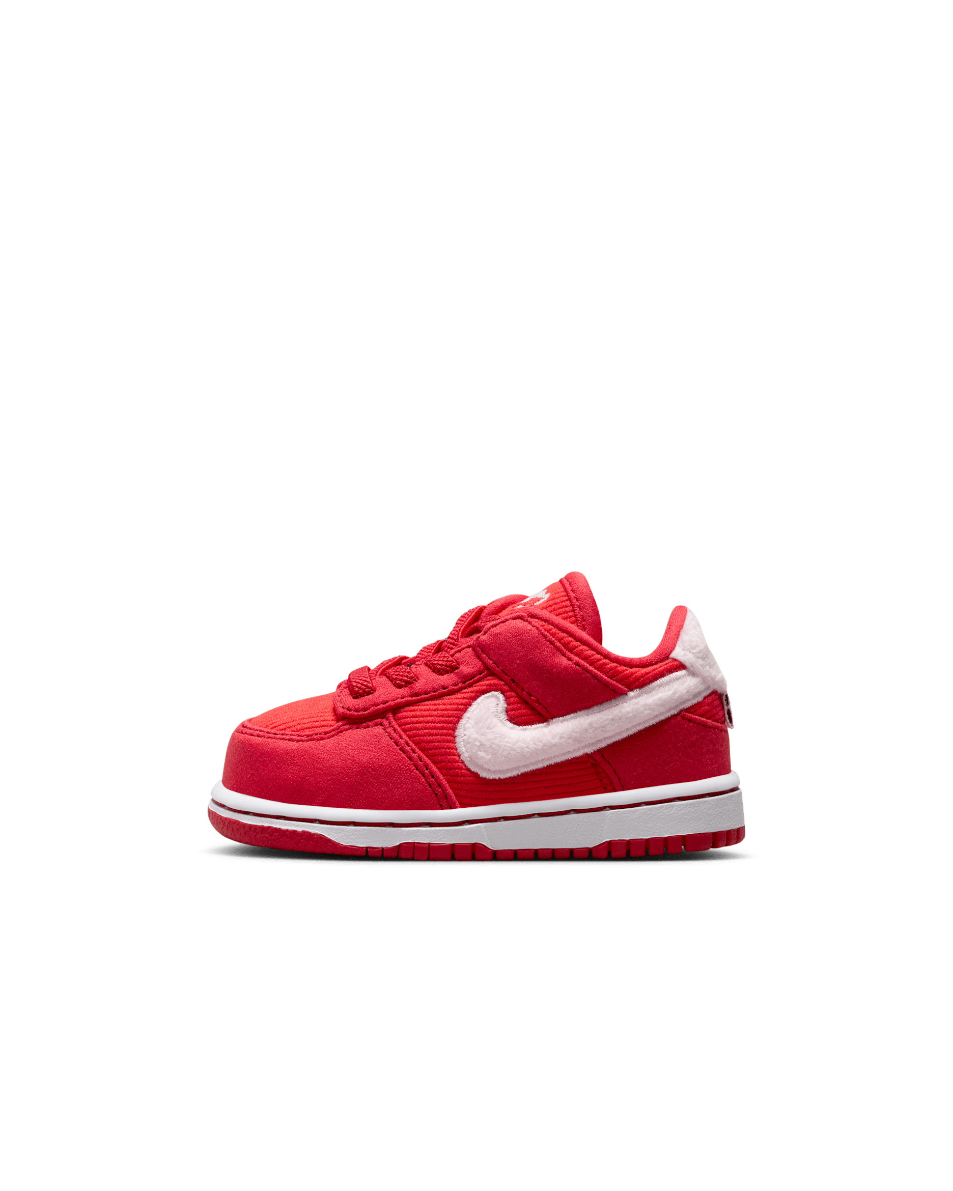 Nike Dunk Low Baby/Toddler Shoes - Fire Red/Light Crimson/White/Pink Foam