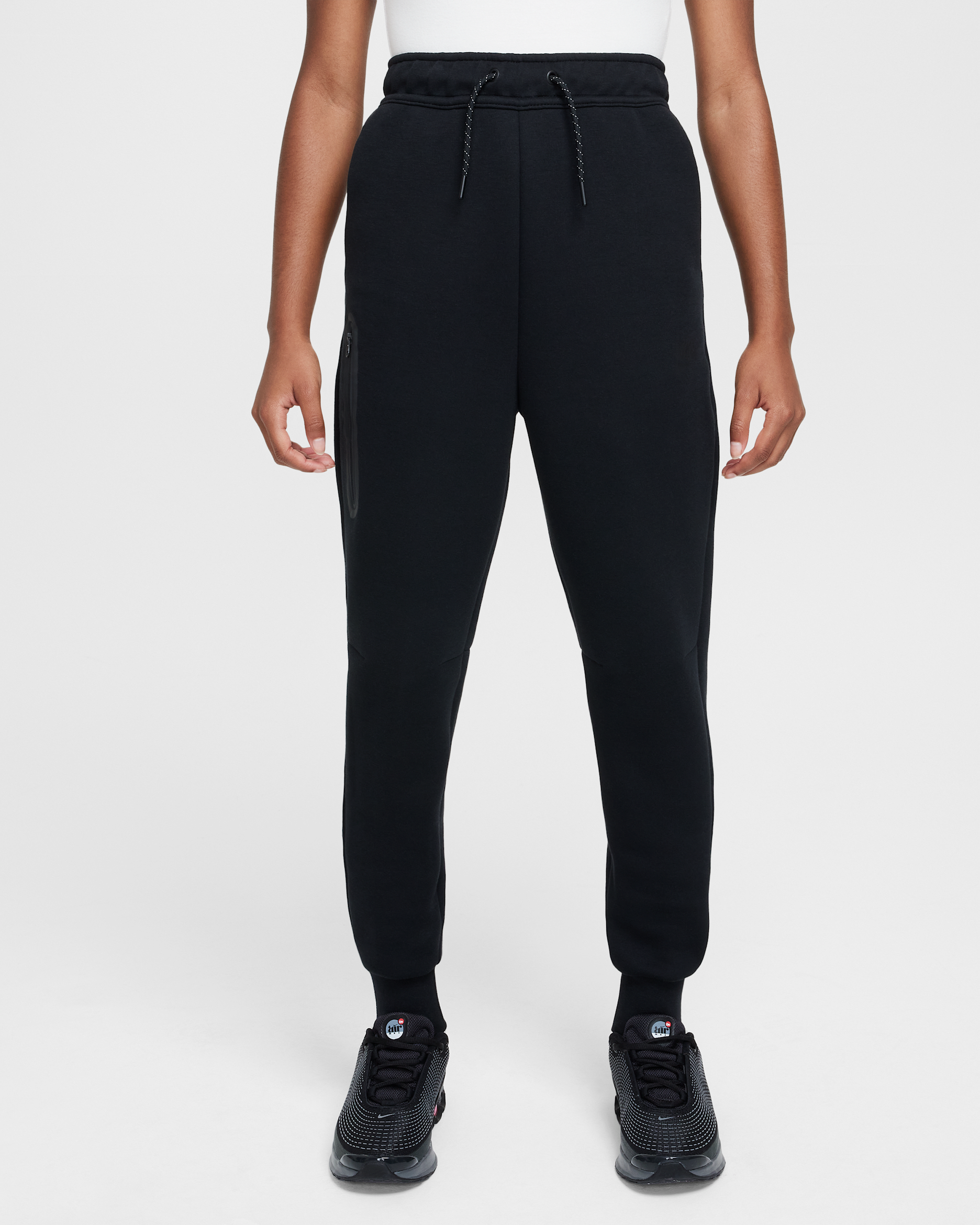 Nike Sportswear Tech Fleece Girls' Joggers - Black/Black/Black/Black