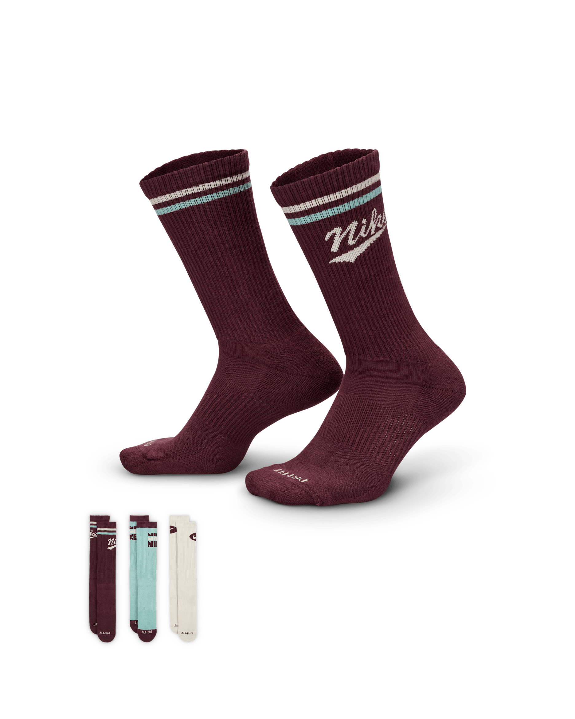 Calcetas (3 pares) Nike Everyday Plus - Multicolor