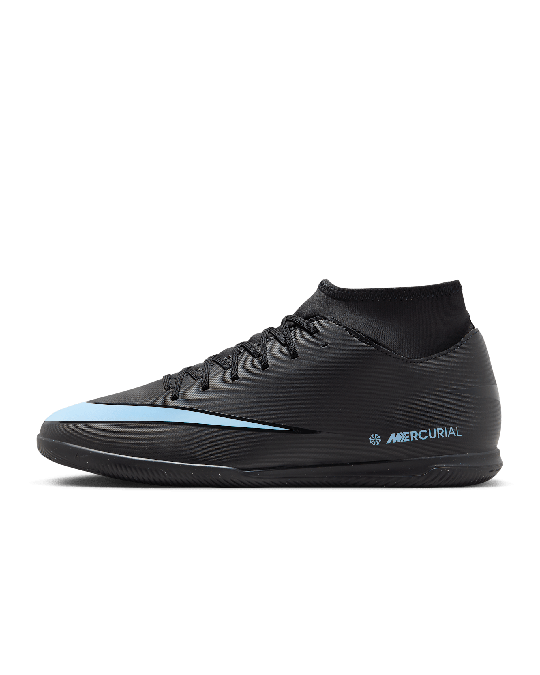 Kotníkové kopačky Nike Mercurial Superfly 10 Club IC - Černá/Ice Blue