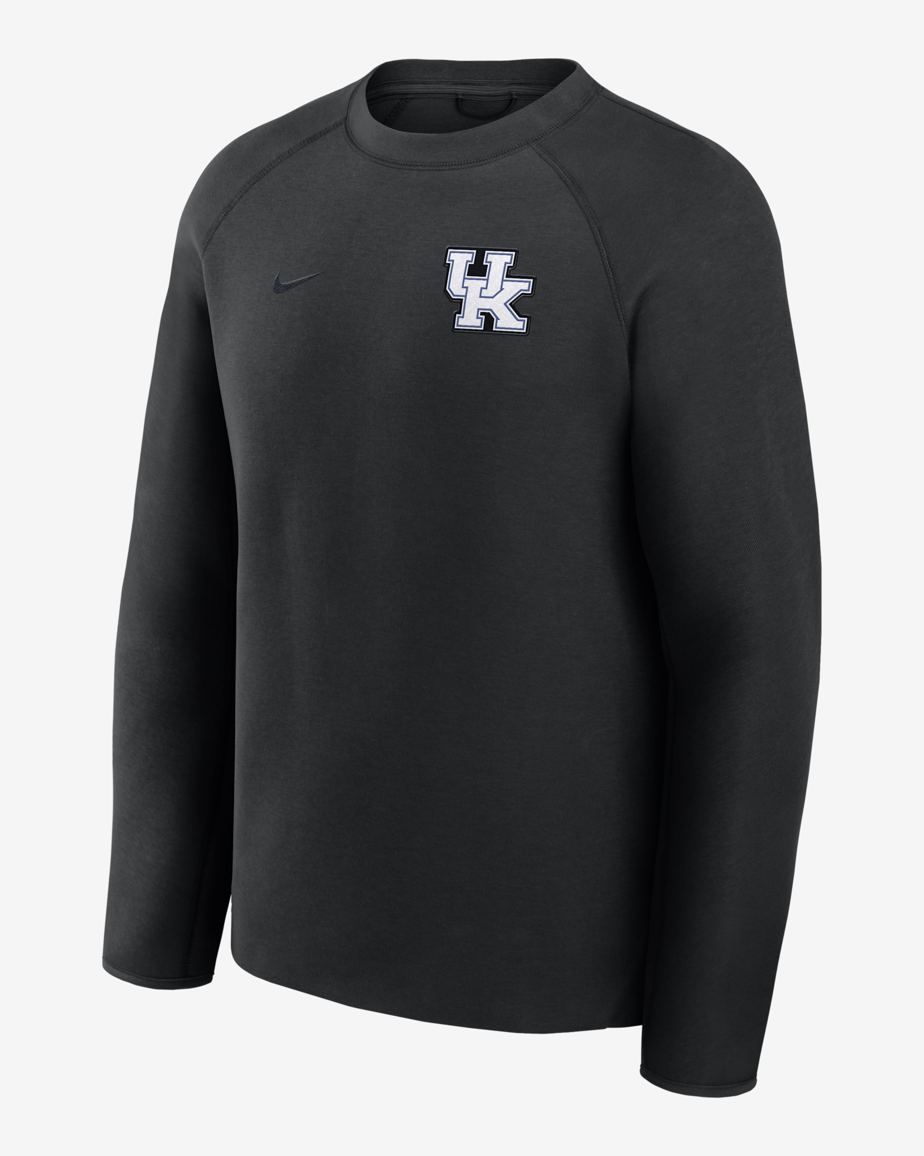 Sudadera de cuello redondo sin cierre universitaria Nike para hombre Kentucky Tech Fleece - Negro