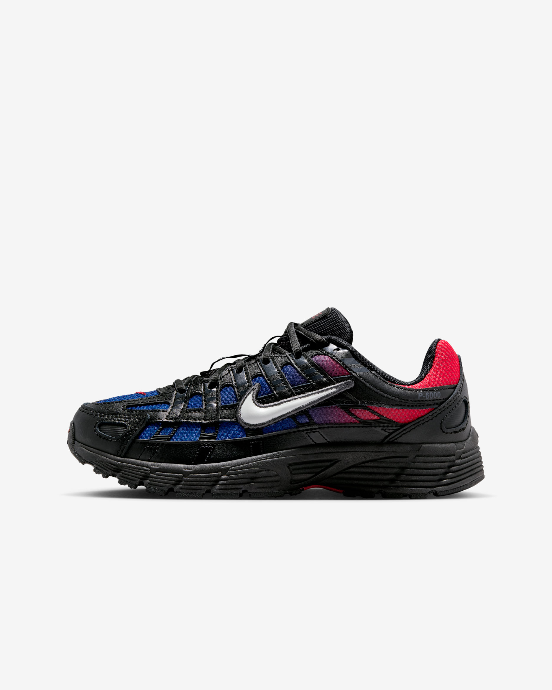 Nike P-6000 Big Kids' Shoes - Black/Bright Crimson/Game Royal/Off White