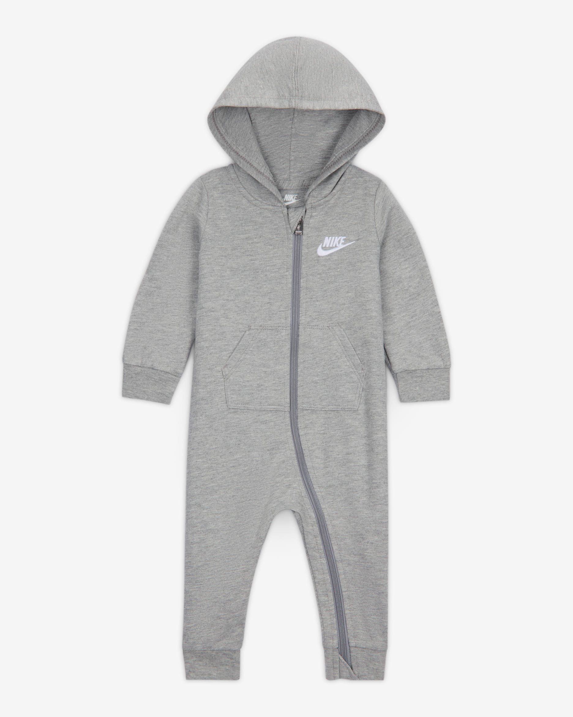 Combinaison Futura en tissu en molleton Nike pour bébé (0 - 9 mois) - Dark Grey Heather
