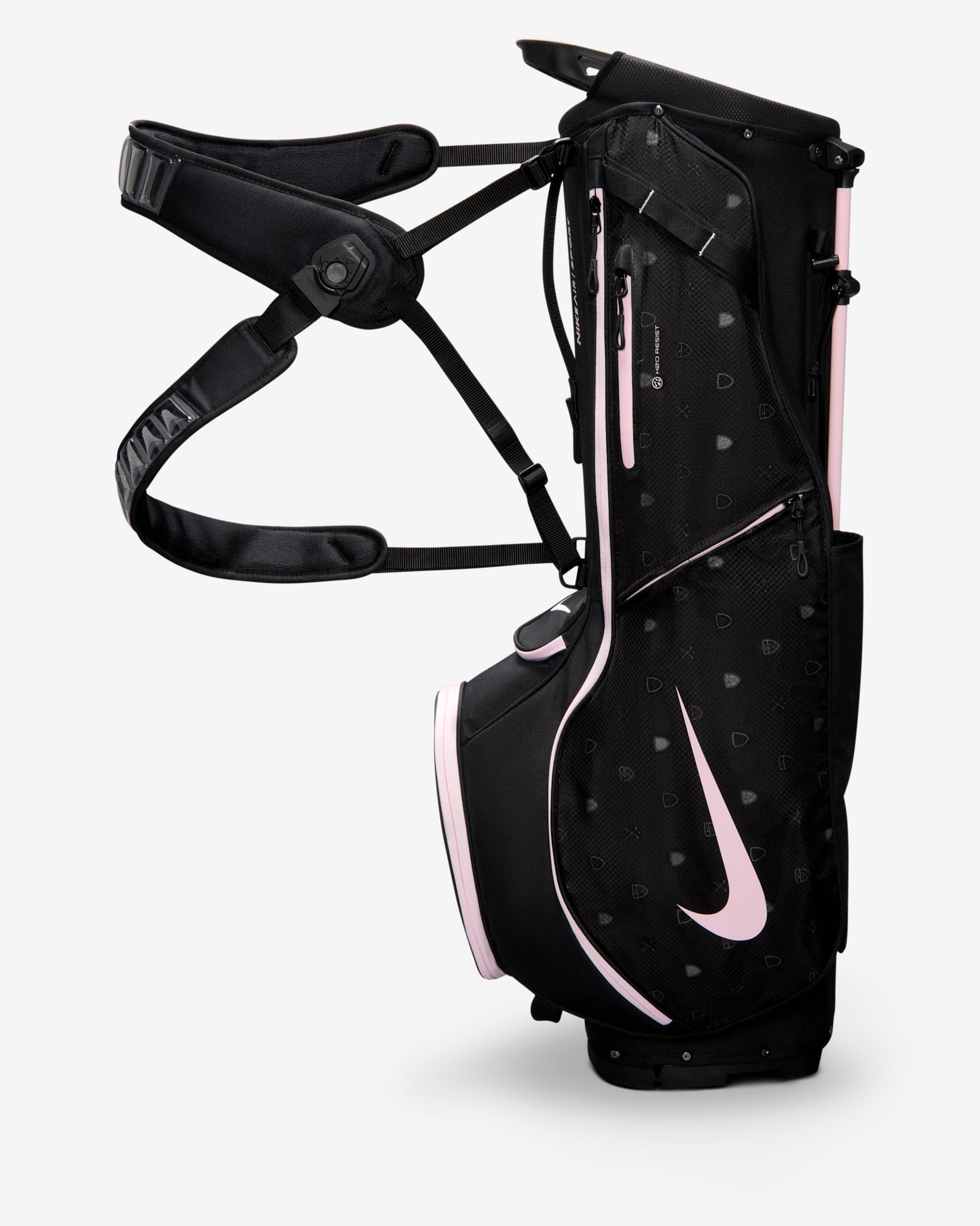 Nike Air Sport 2 Golf Bag - Black/Sail/Pink Foam