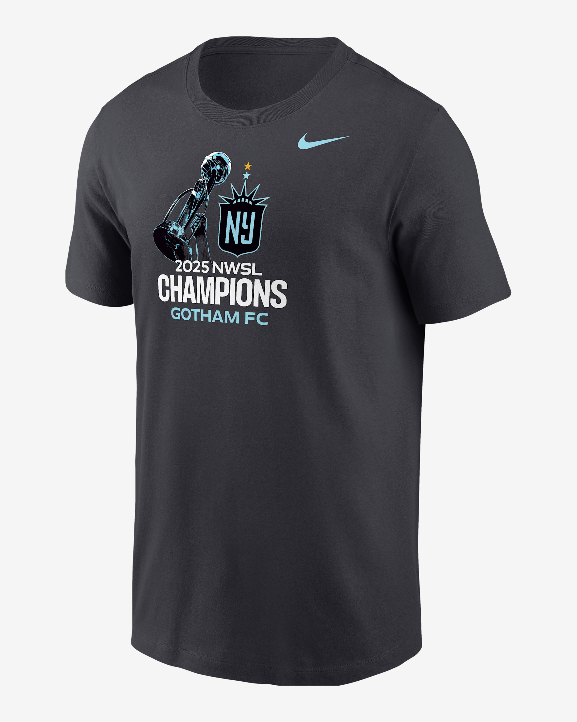 Gotham FC Men's NWSL Champions T-Shirt - Anthracite