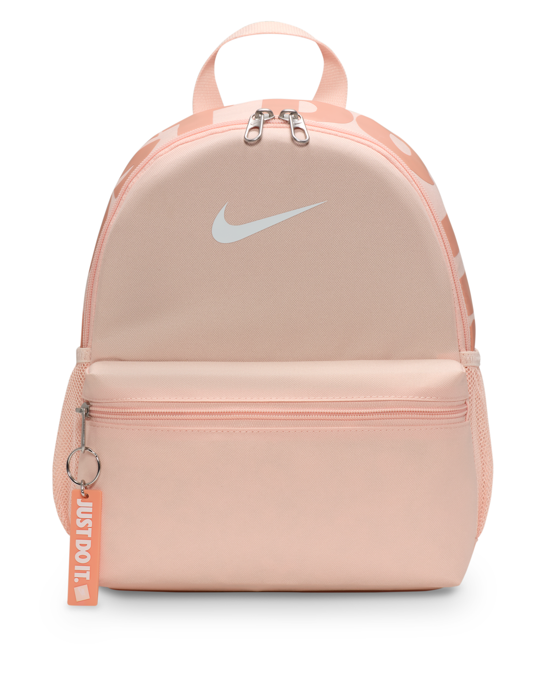 Nike Brasilia JDI Kids' Mini Backpack (11L) - Washed Coral/Apricot Agate/Summit White