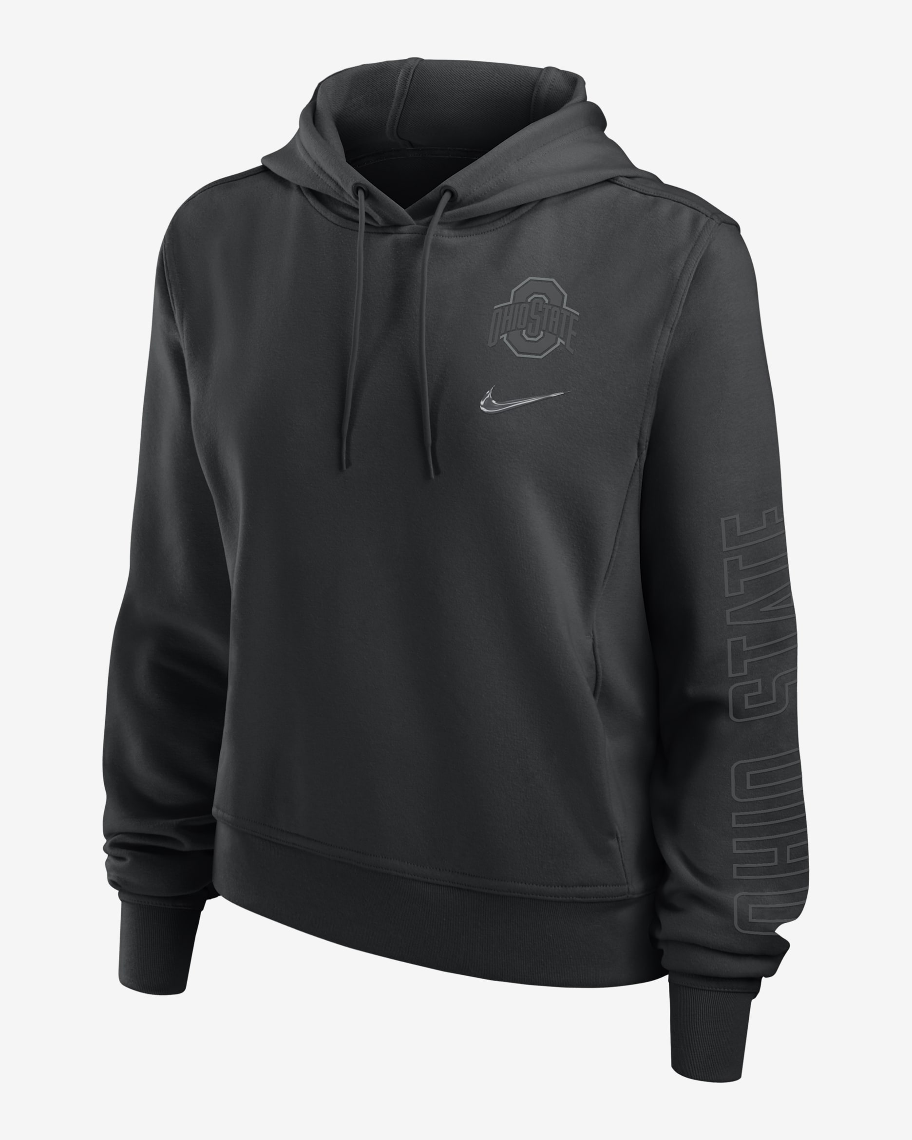 Ohio State Buckeyes Performance One Women's Nike Dri-FIT College Pullover Hoodie - Black