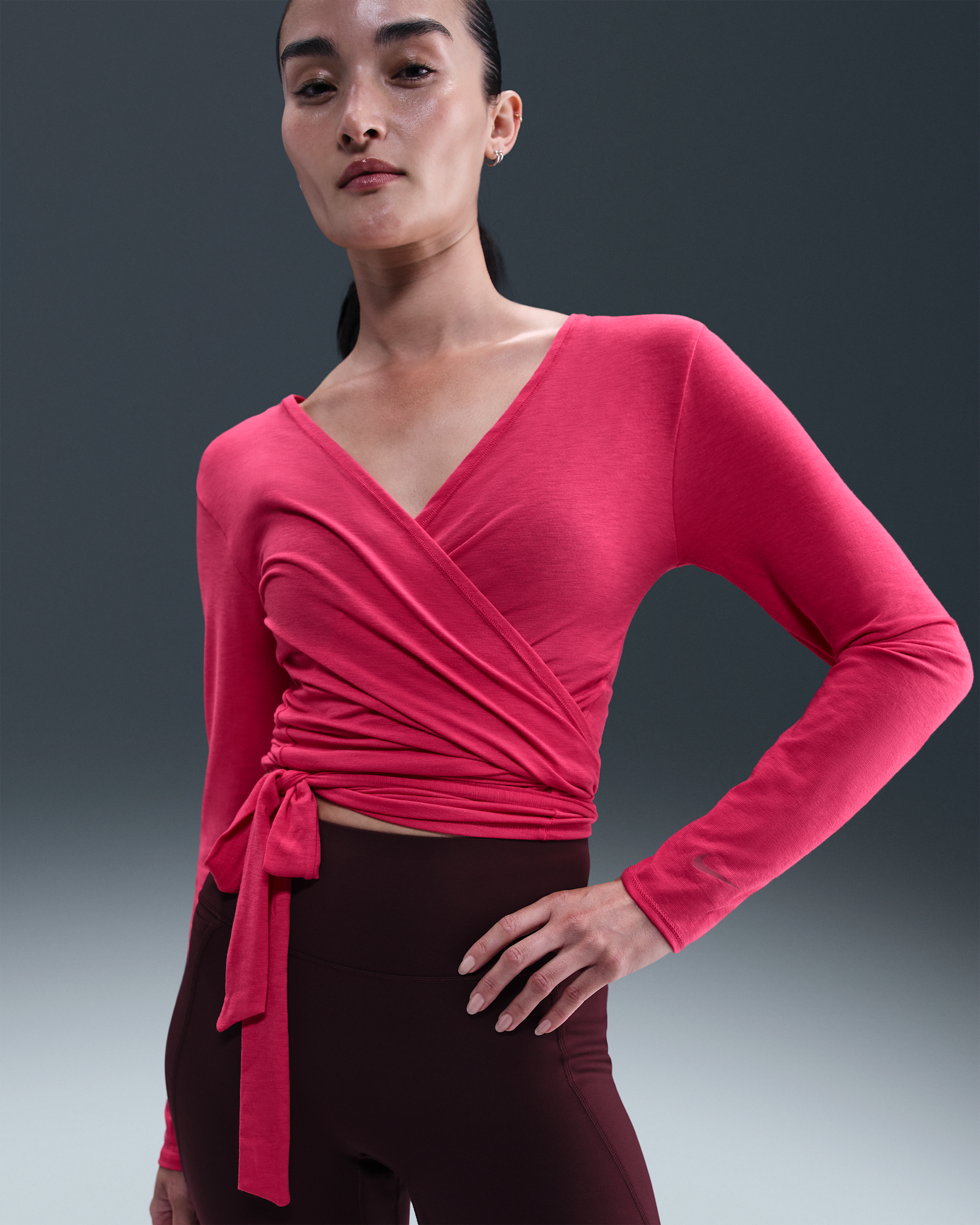 Nike One Relaxed Women's Dri-FIT Top - Rush Pink/Sweet Beet
