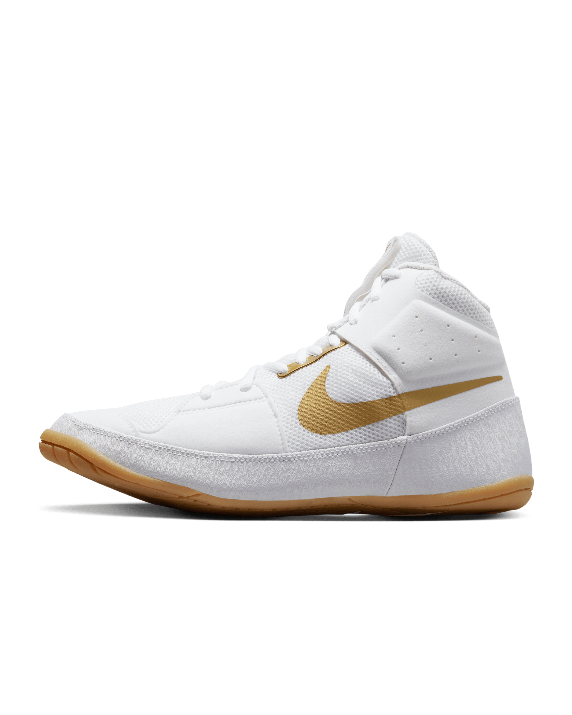 Nike Fury Wrestling Shoes - White/Cool Grey/Metallic Gold