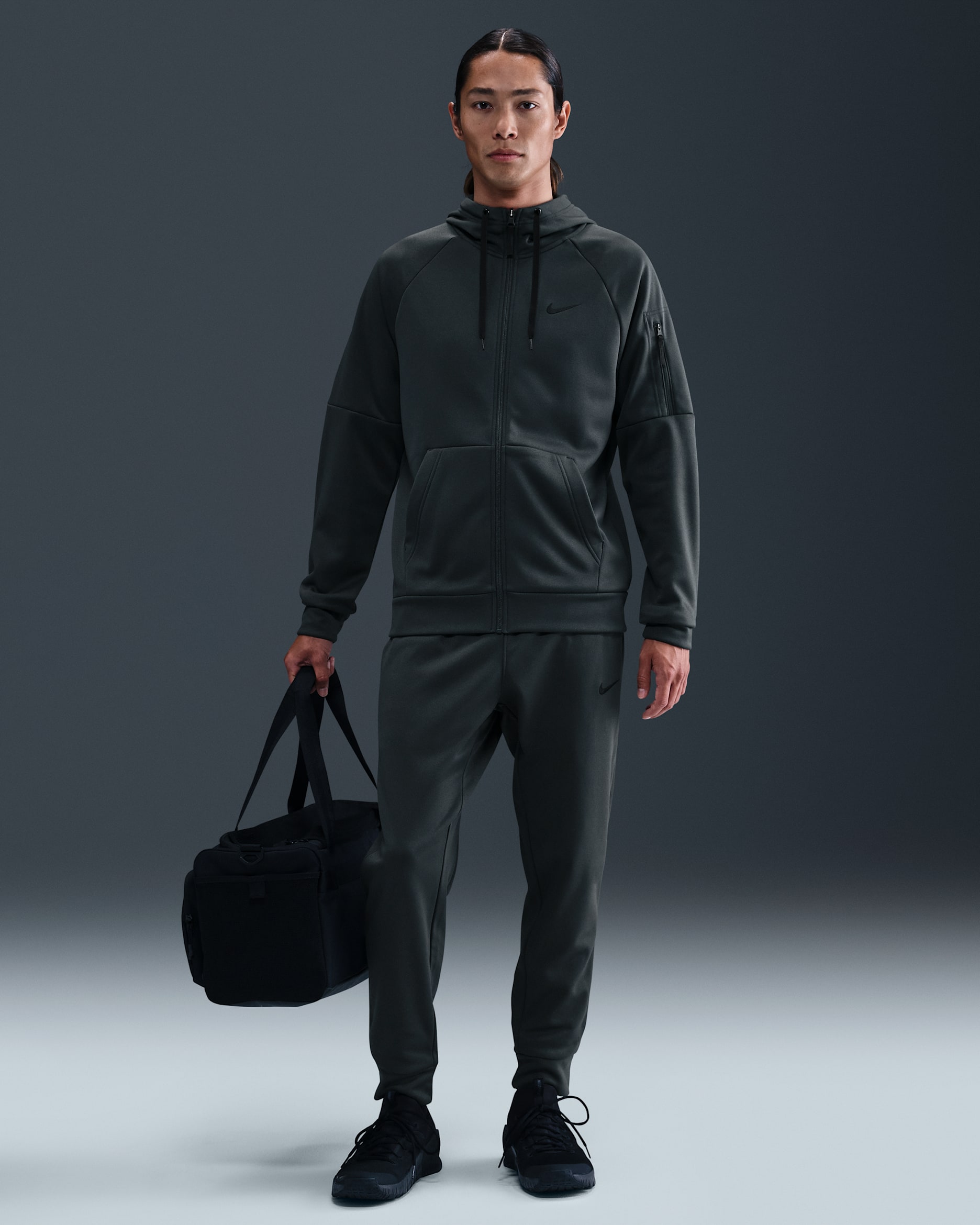 FCRB✕NIKE サーマフィットフーディーセットアップ トップSパンツM 