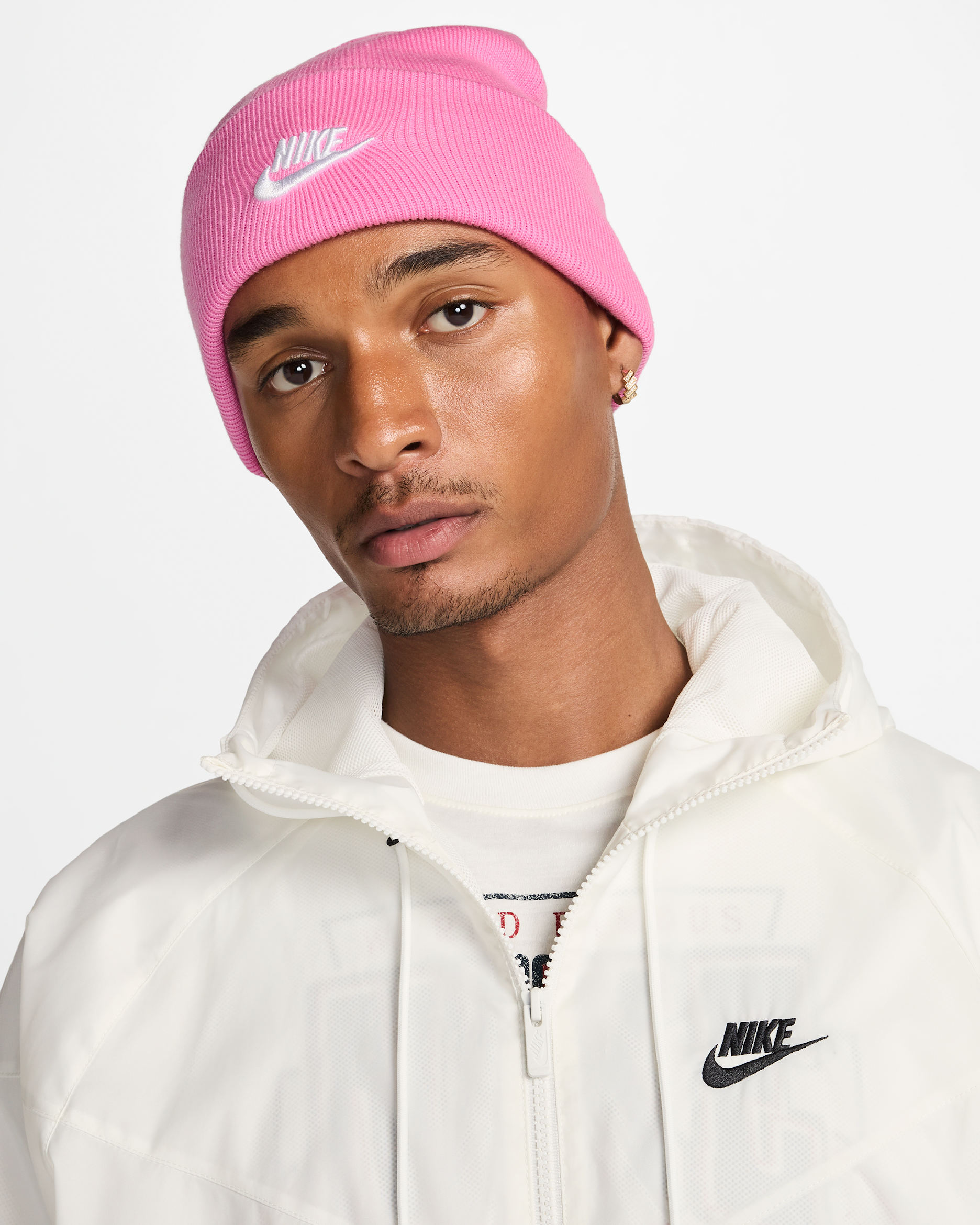 Nike Peak Futura Beanie - Playful Pink/White