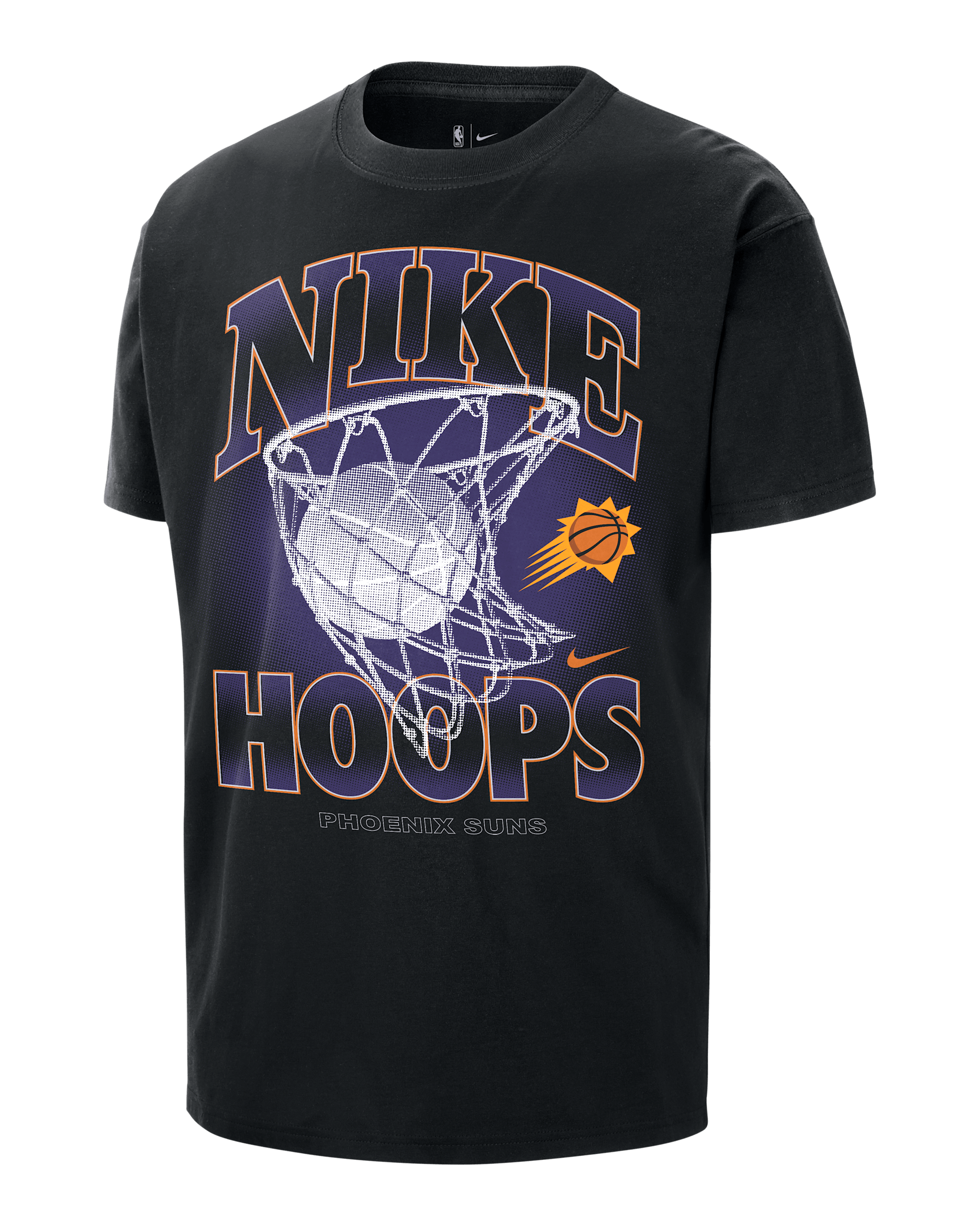 Playera Nike NBA Max90 para hombre Phoenix Suns Courtside - Negro