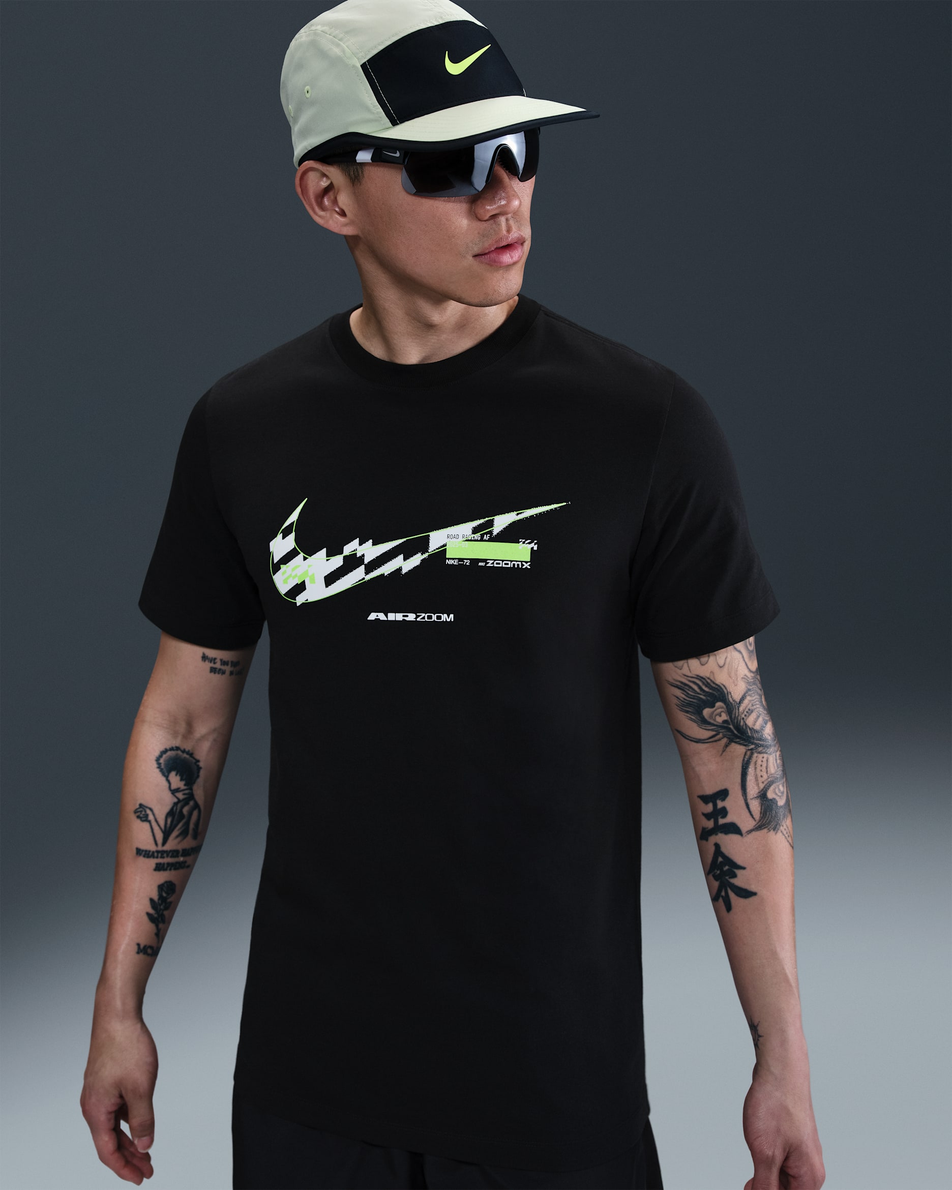 나이키 남성 러닝 티셔츠 - 블랙