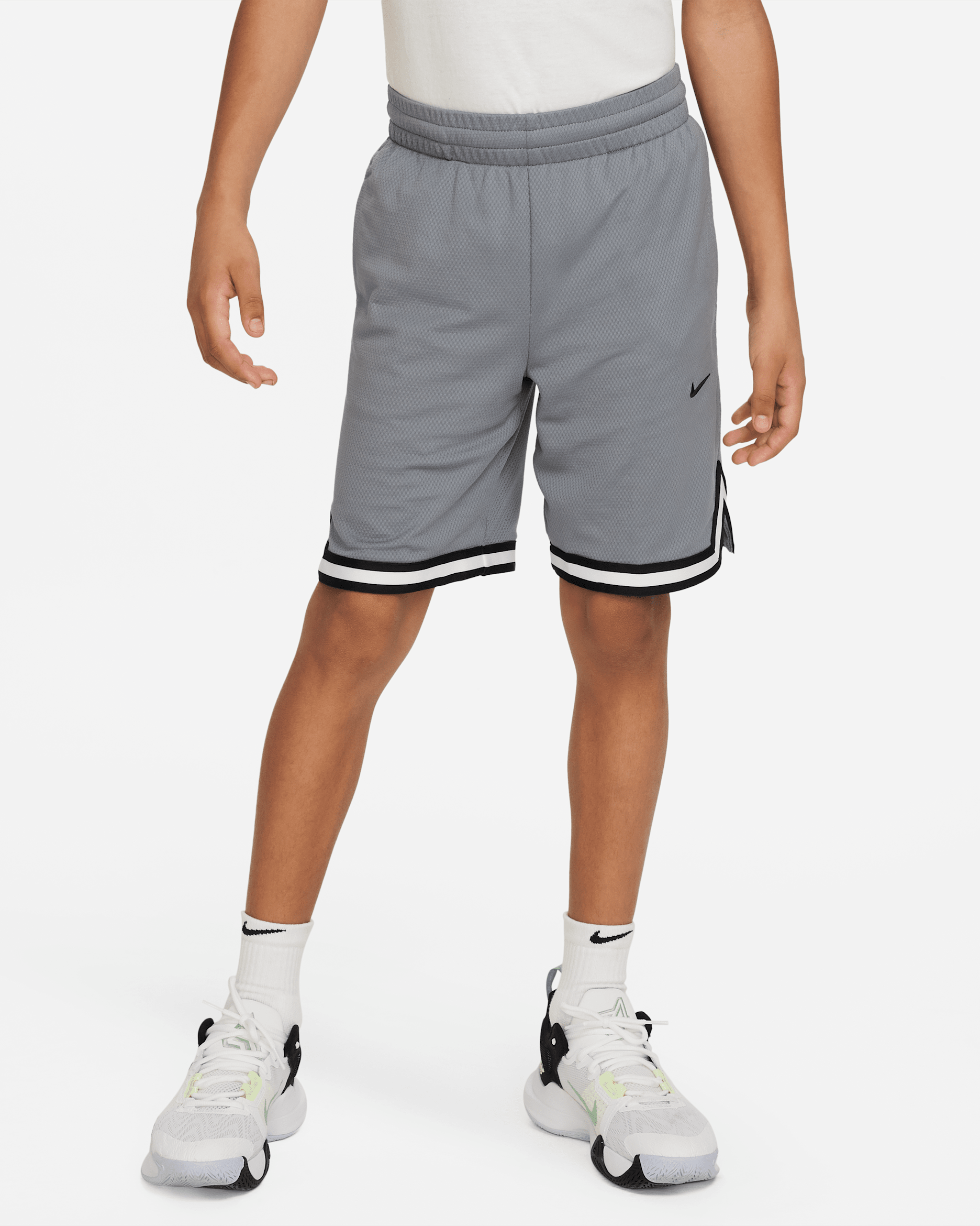 Nike Dri-FIT DNA Older Kids' (Boys') Basketball Shorts - Cool Grey/Black