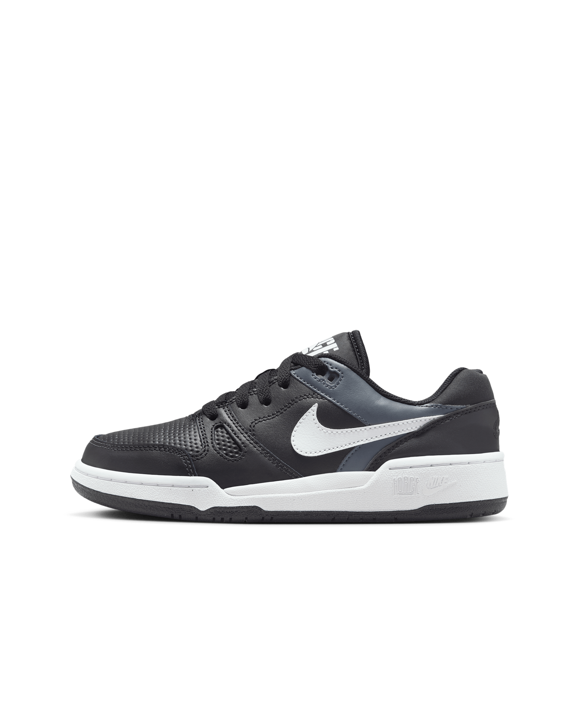 Nike Full Force Low Older Kids' Shoes - Black/Anthracite/Sail/White