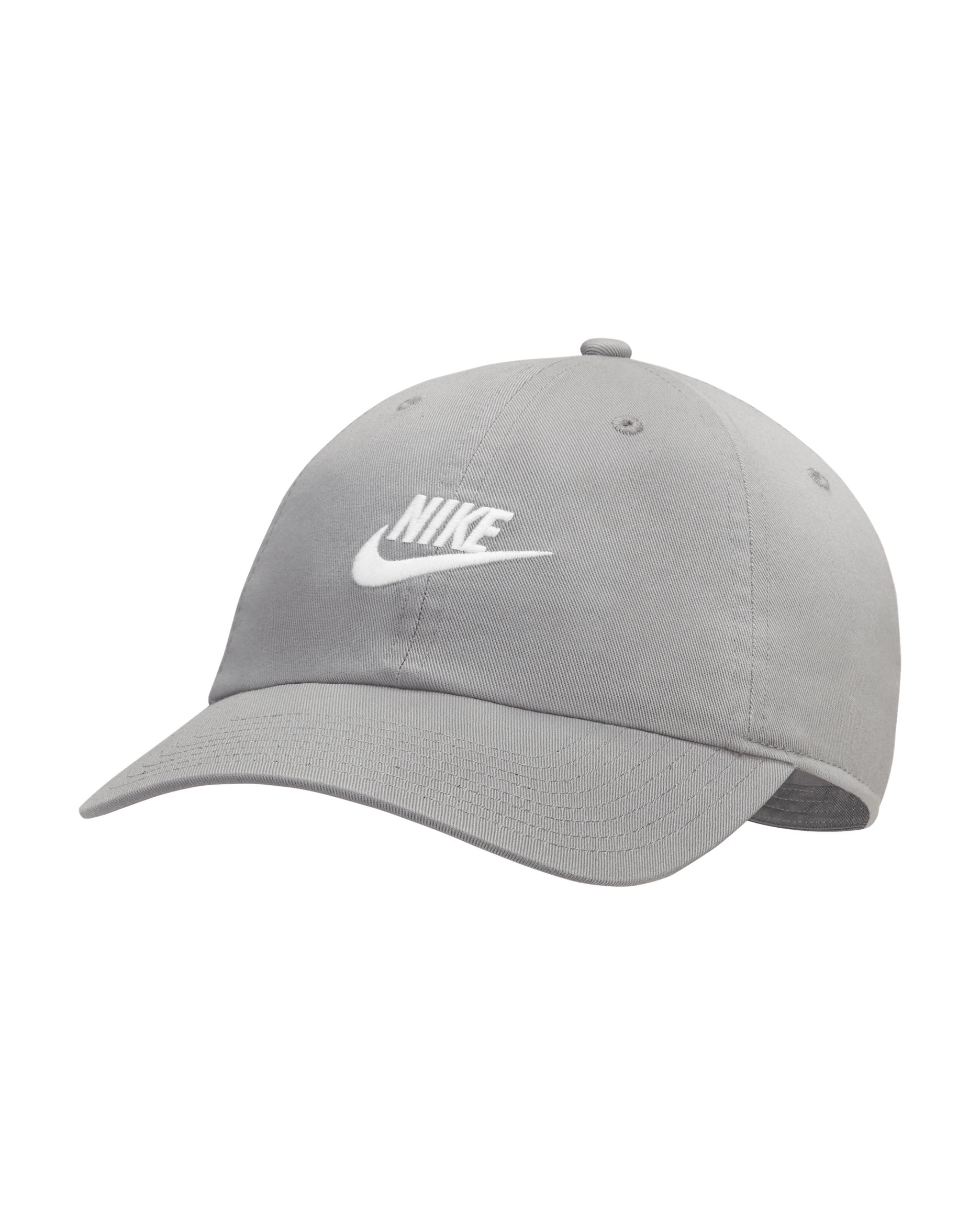 Nike Sportswear Heritage86 Futura Washed Hat - Particle Grey/White