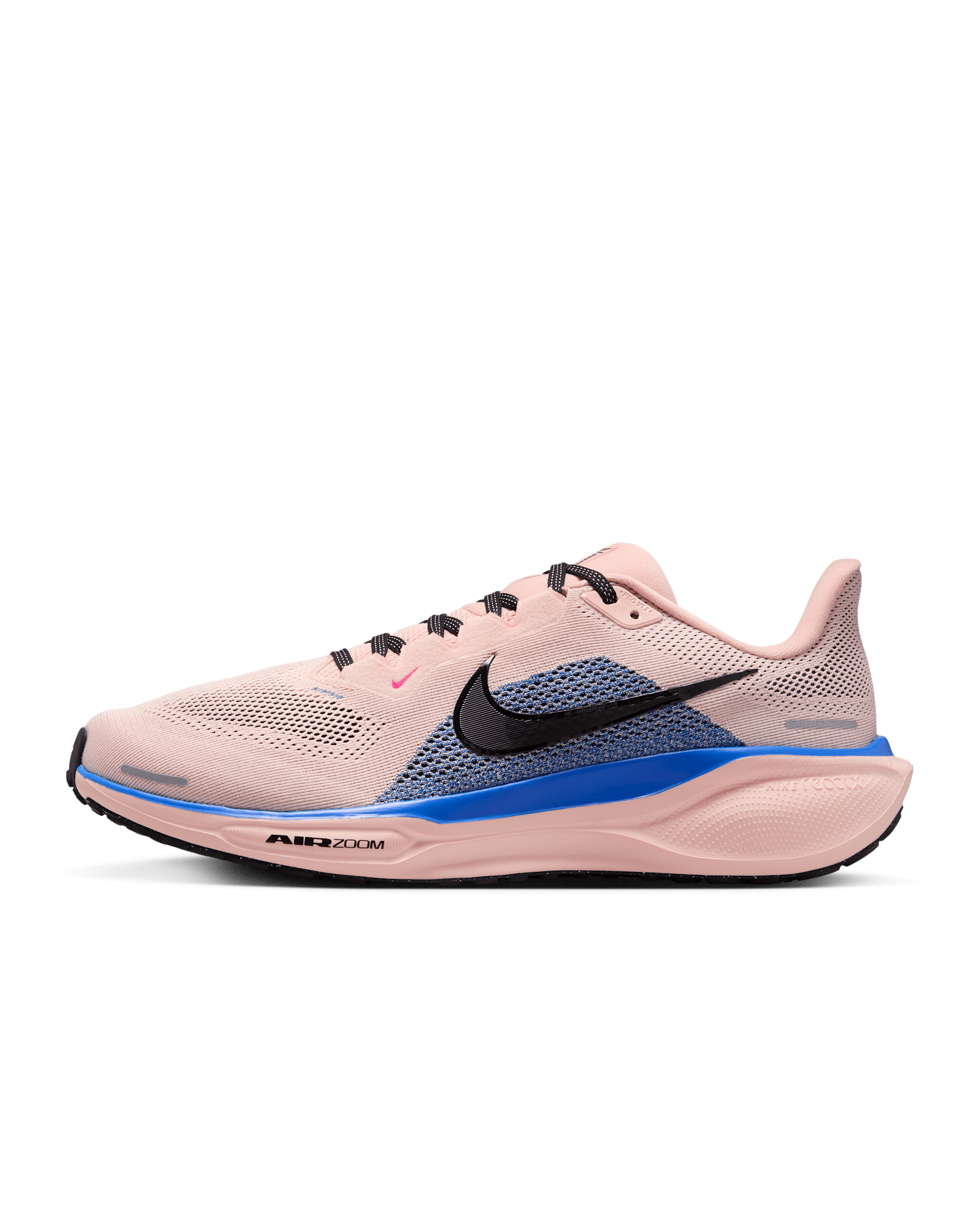 Nike Pegasus 41 Men's Road Running Shoes - Washed Coral/Racer Blue/Hyper Pink/Black