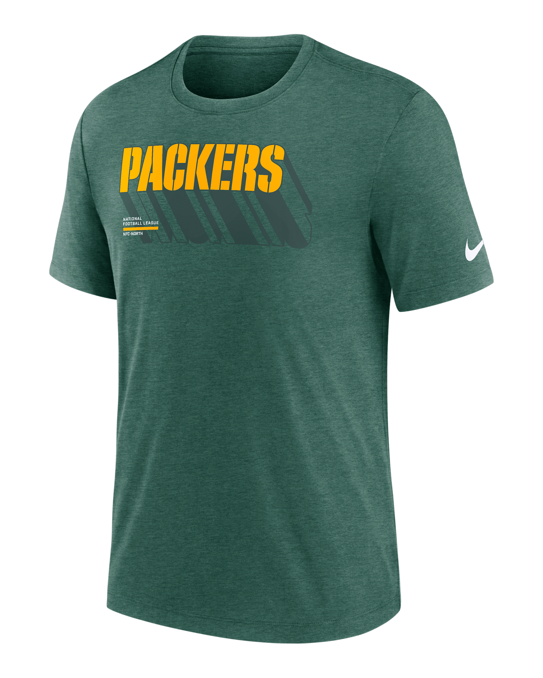 Green Bay Packers Long Pass Men's Nike NFL T-Shirt - Green Heather