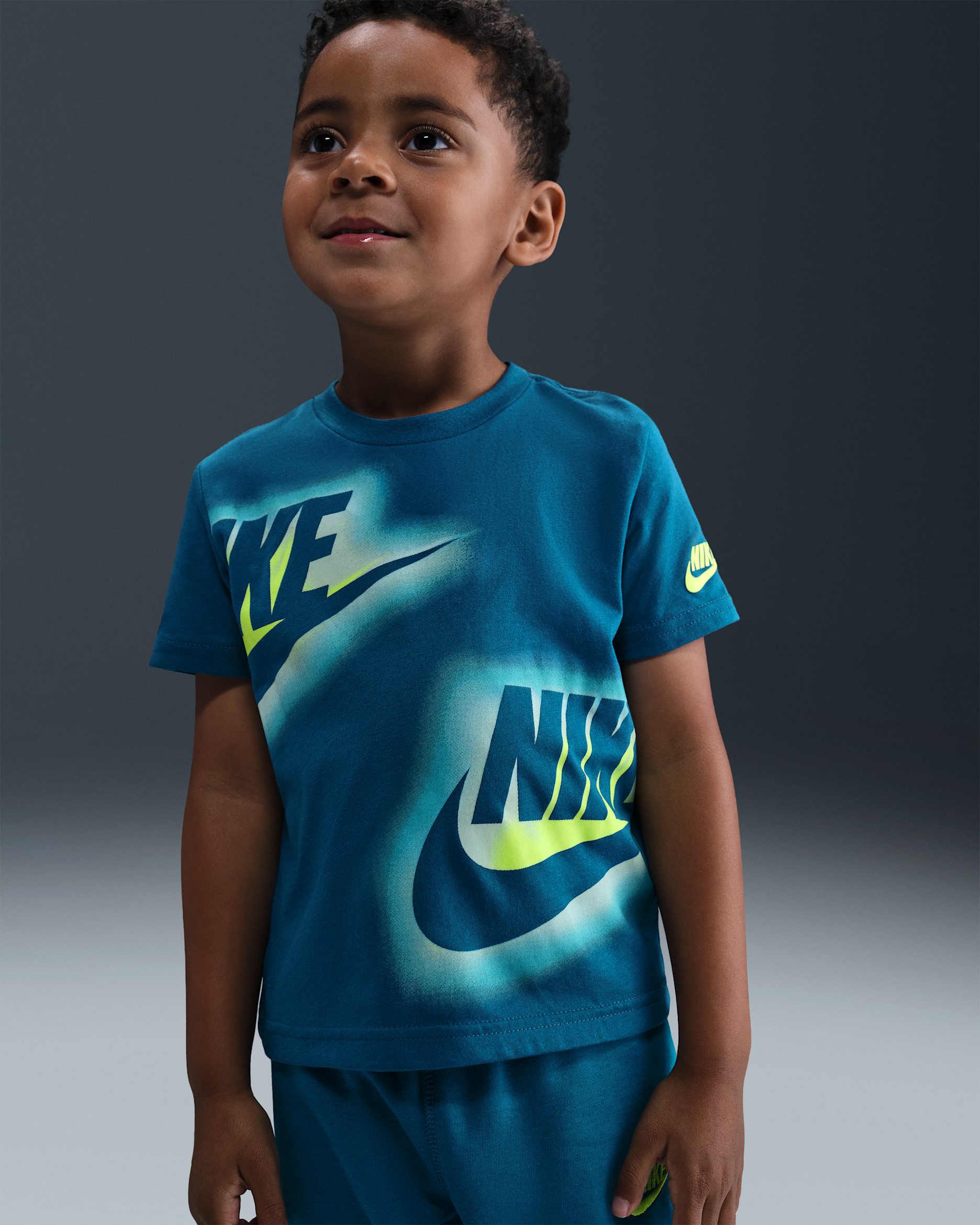 Nike Glow With Me Toddler T-Shirt - Green Abyss