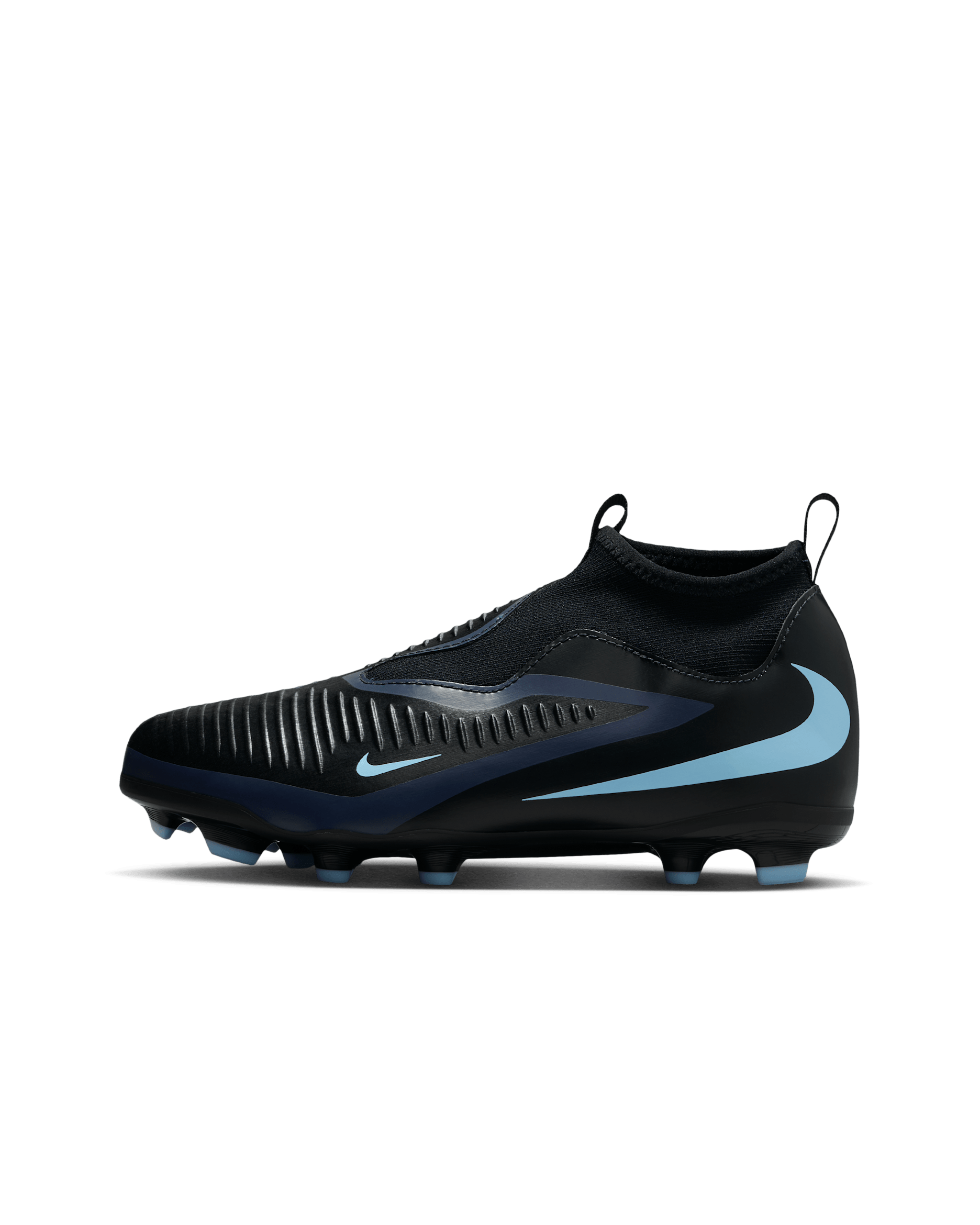 Nike Jr. Phantom 6 High Academy Big Kids' Multi-Ground Soccer Cleats - Black/Black