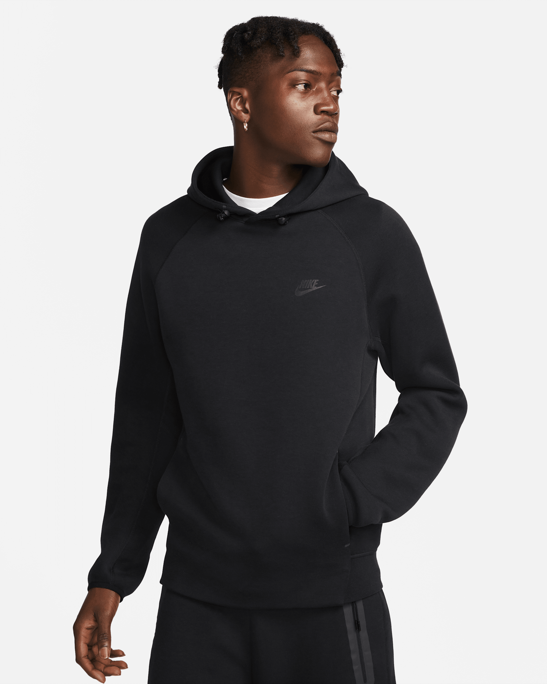Nike Sportswear Tech Fleece Men's Pullover Hoodie - Black/Black