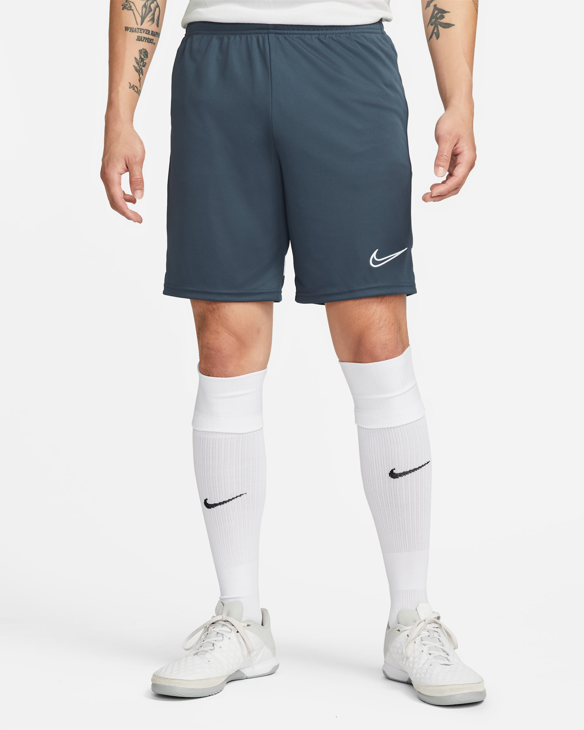 Nike Dri-FIT Academy Men's Knit Football Shorts - Thunder Blue/White/White/White