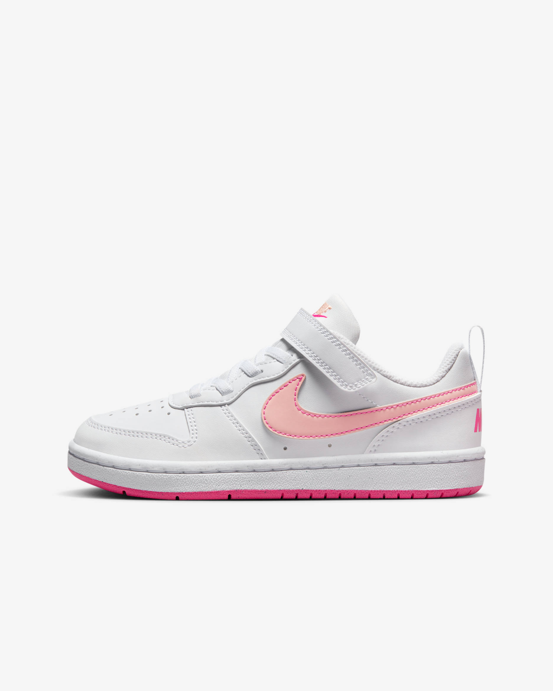 รองเท้าเด็กเล็ก Nike Court Borough Low Recraft - ขาว/Pinksicle/Arctic Orange