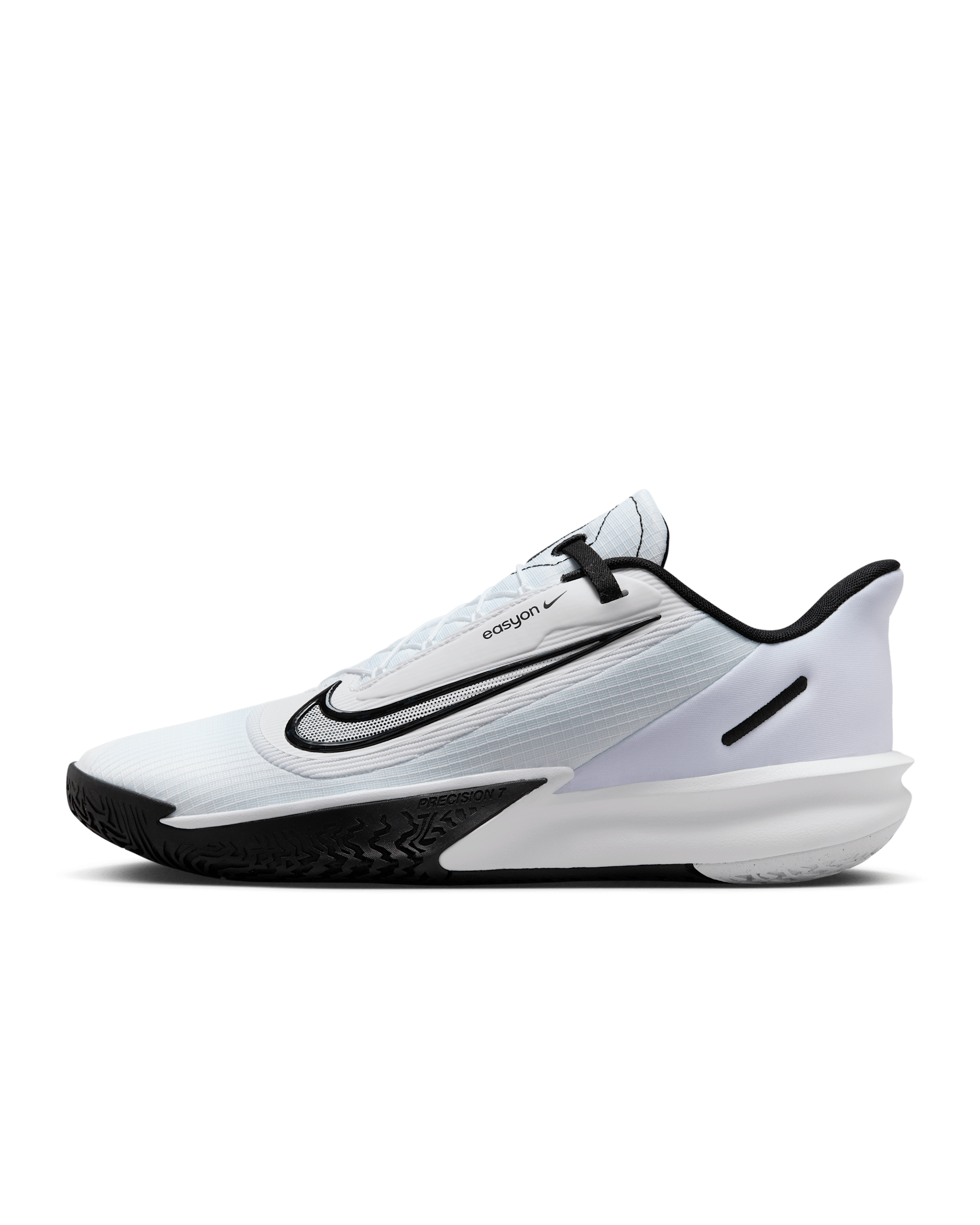 Nike Precision 7 EasyOn Men's Basketball Shoes - White/Black