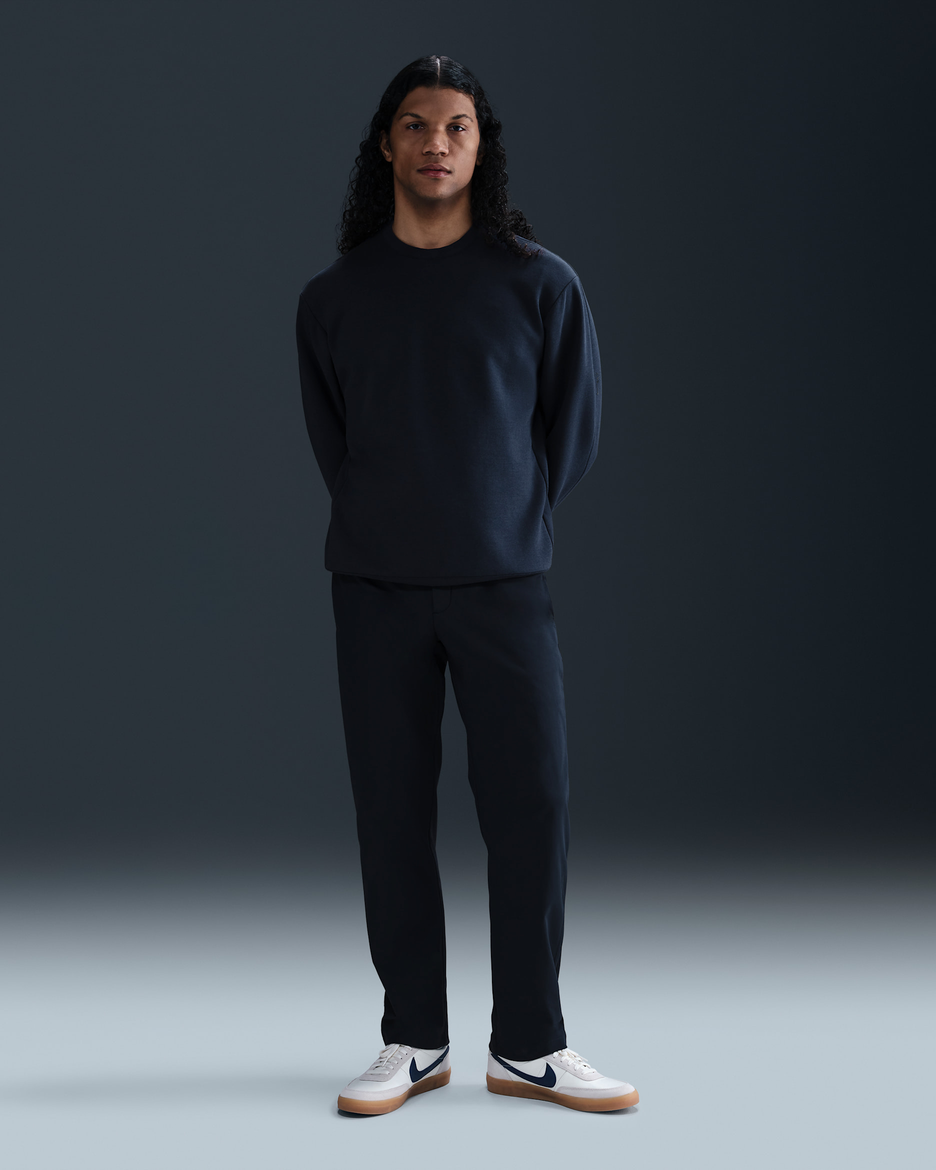 Nike 24.7 PerfectStretch Pantalones chinos Dri-FIT de ajuste regular para hombre - Obsidiana/Negro/Obsidiana oscuro