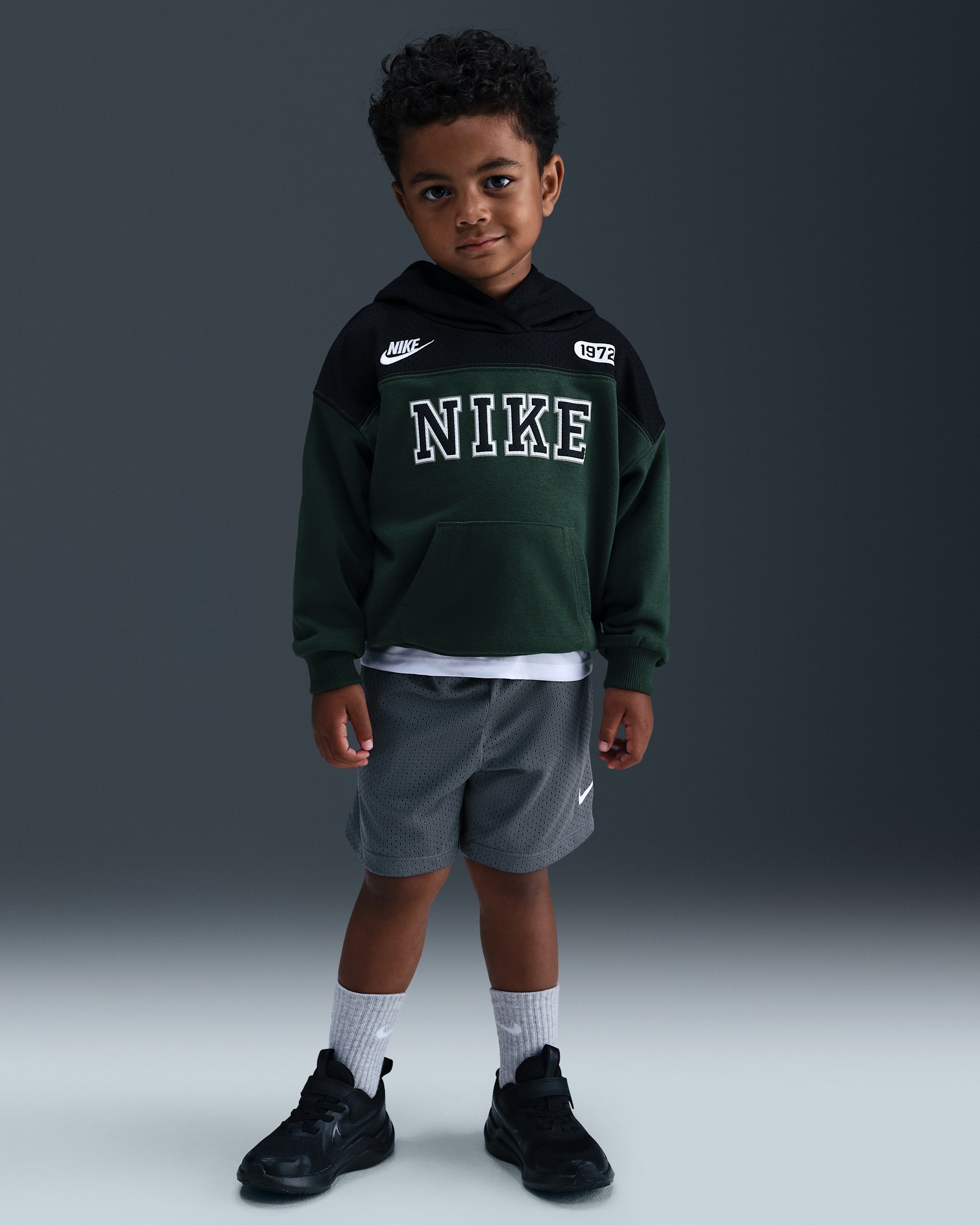 Nike Dri-FIT Toddler Multi Mesh Shorts - Smoke Grey